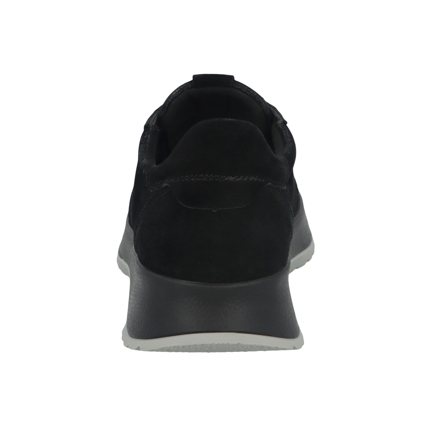 schwarze halbschuh hinteransicht