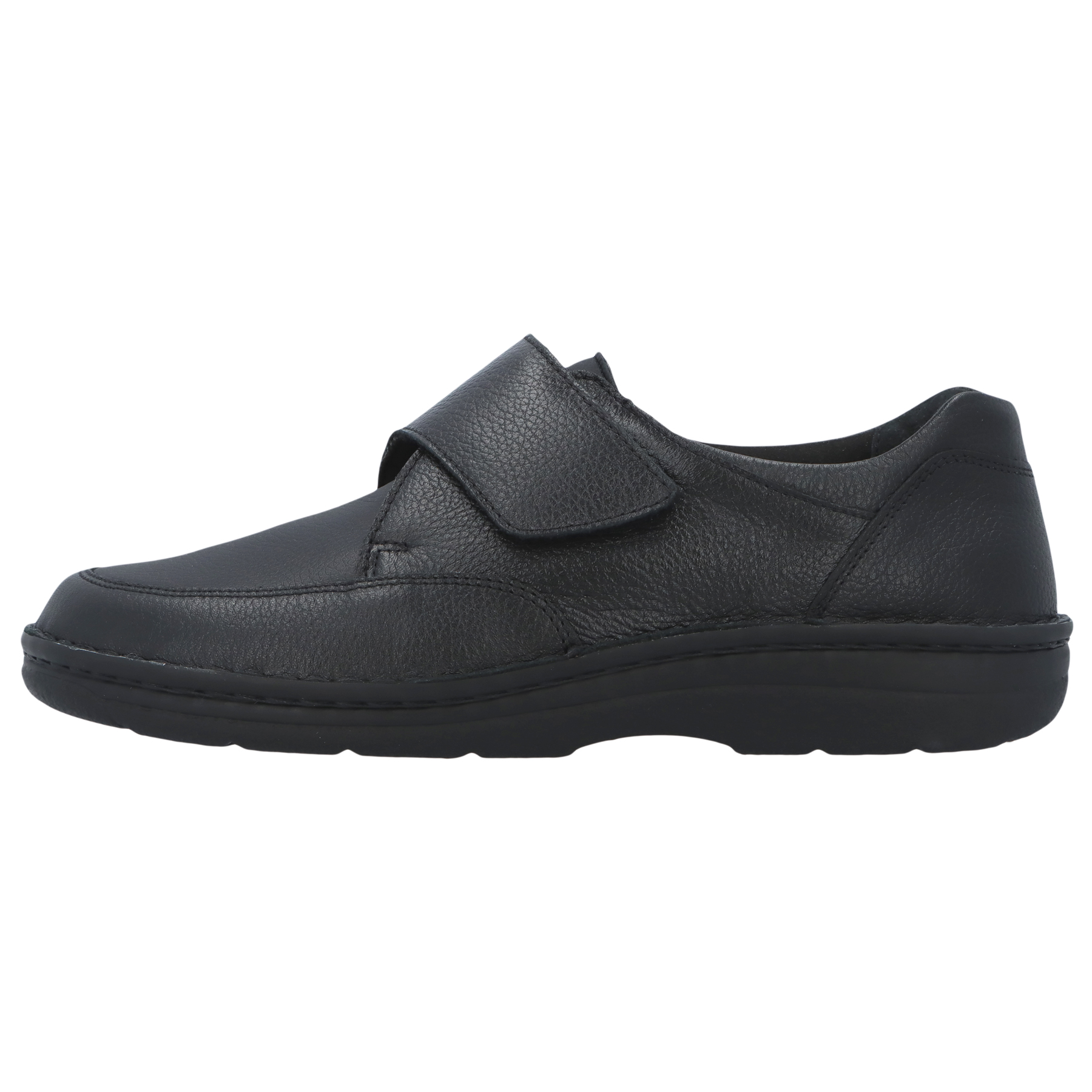 schwarze halbschuh seitenansicht links