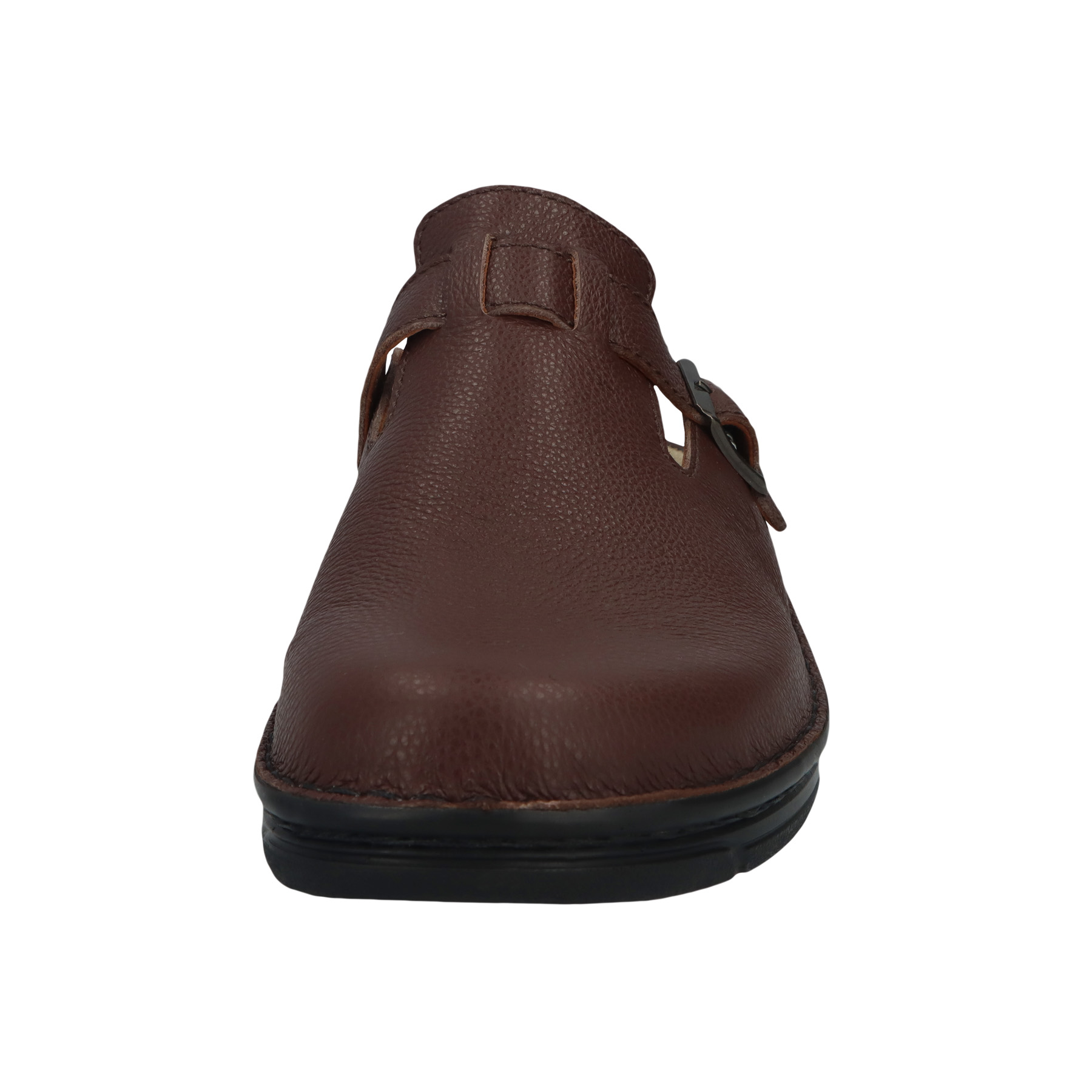 braune clogs vorderansicht