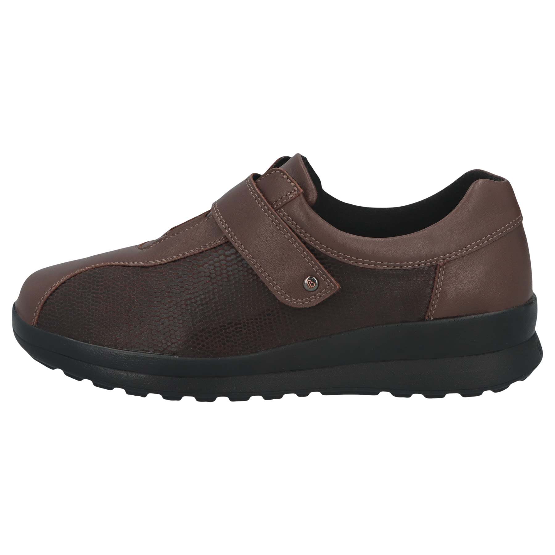 braune halbschuh seitenansicht links