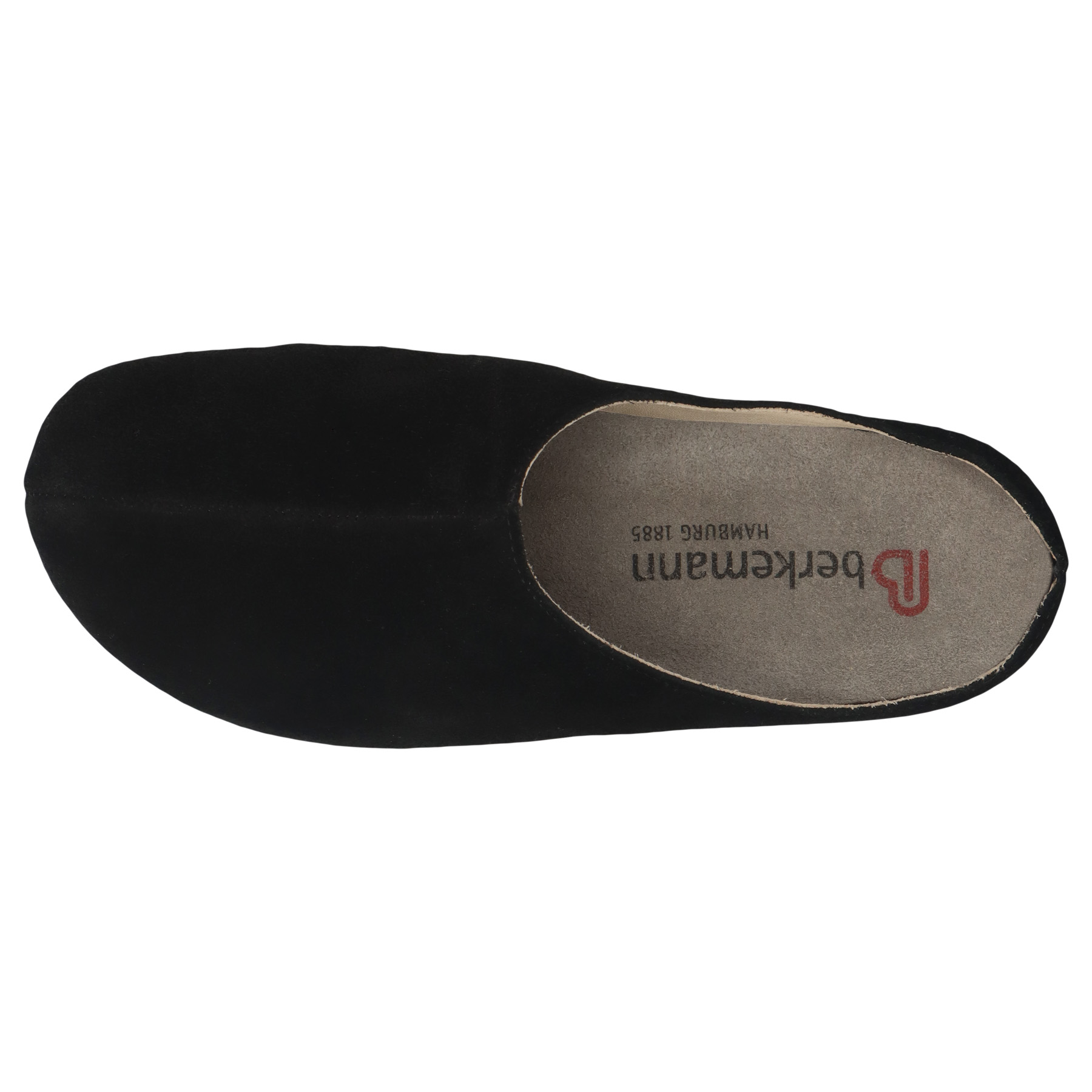 schwarze pantolette draufsicht