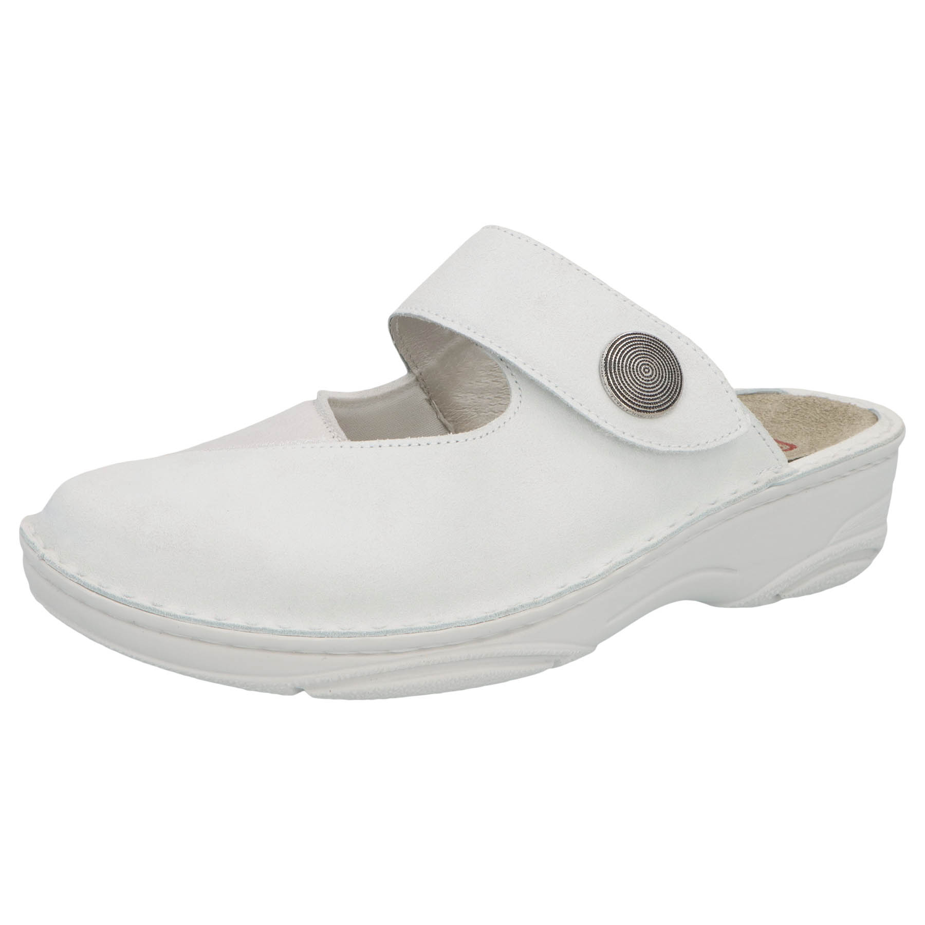 weiß Prägeleder/Stretch