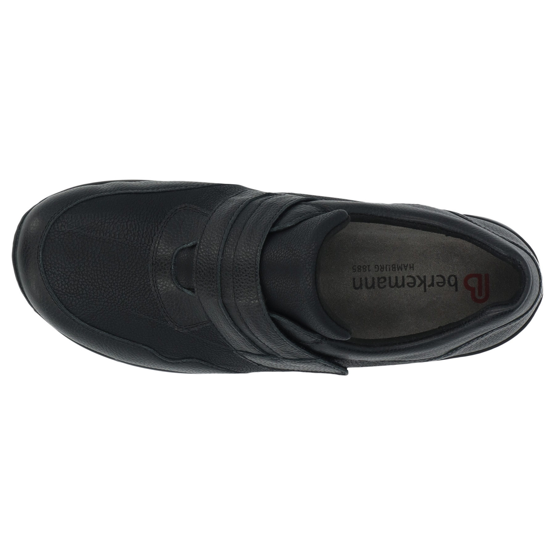 schwarze halbschuh draufsicht