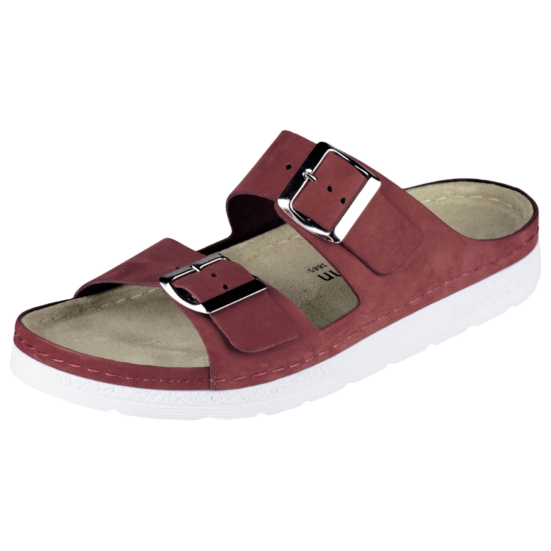 rote pantolette 3-4 ansicht