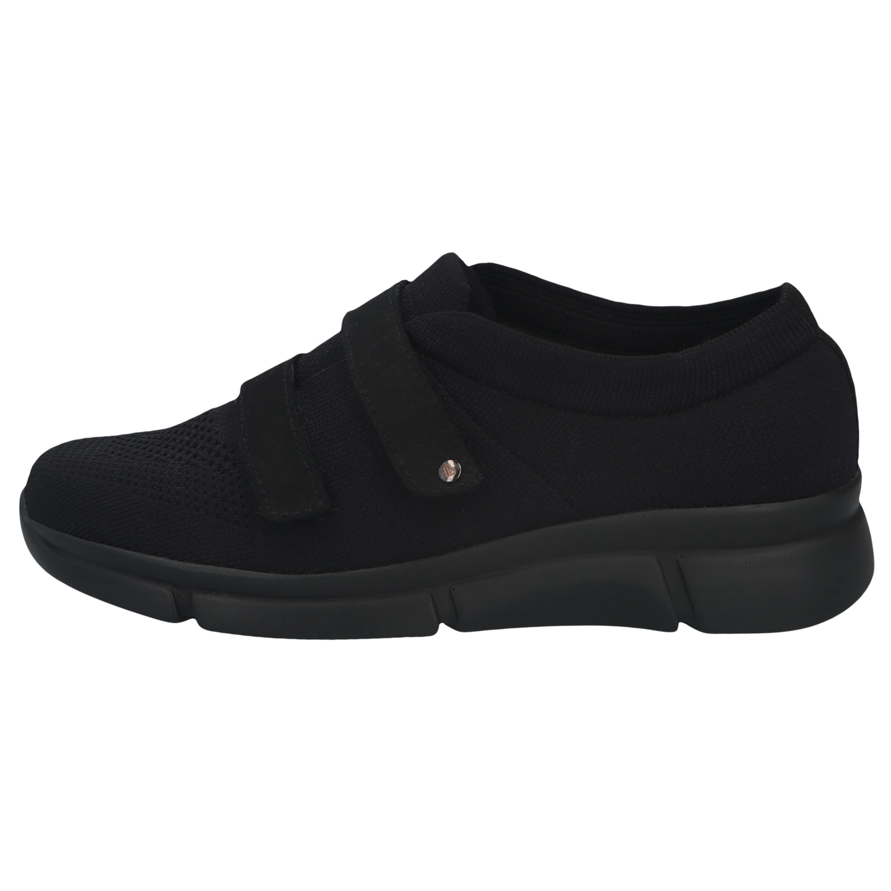 schwarze sneaker seitenansicht links