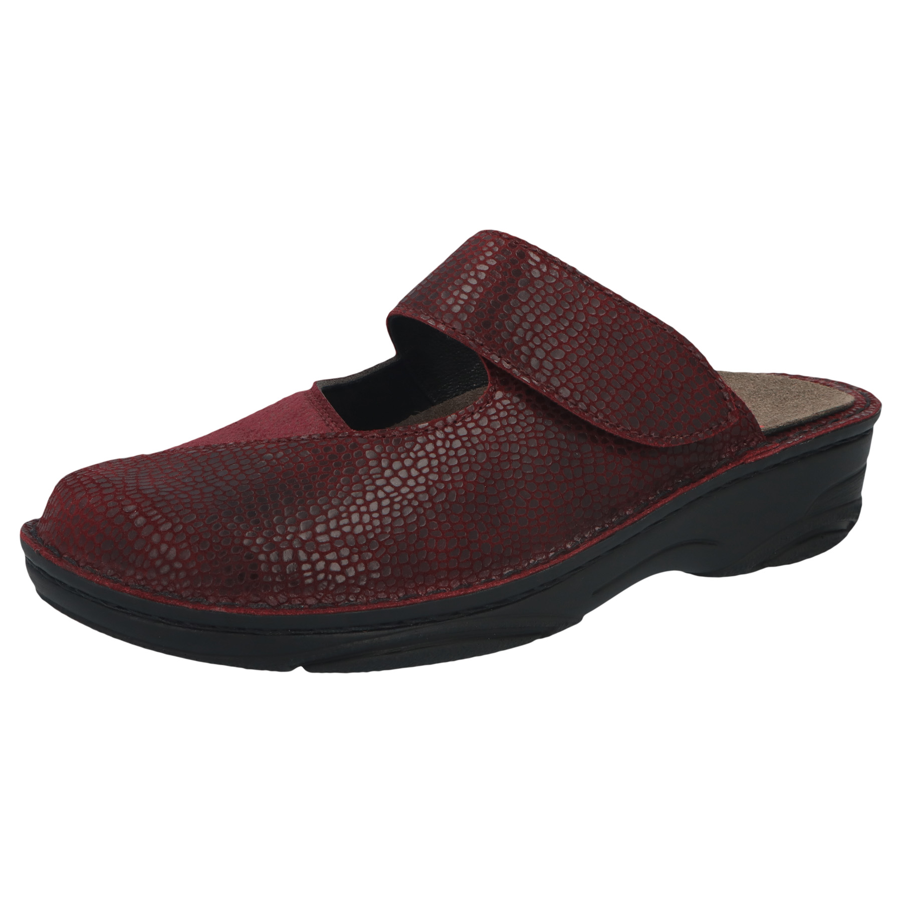 bordeaux Leder/Stretch