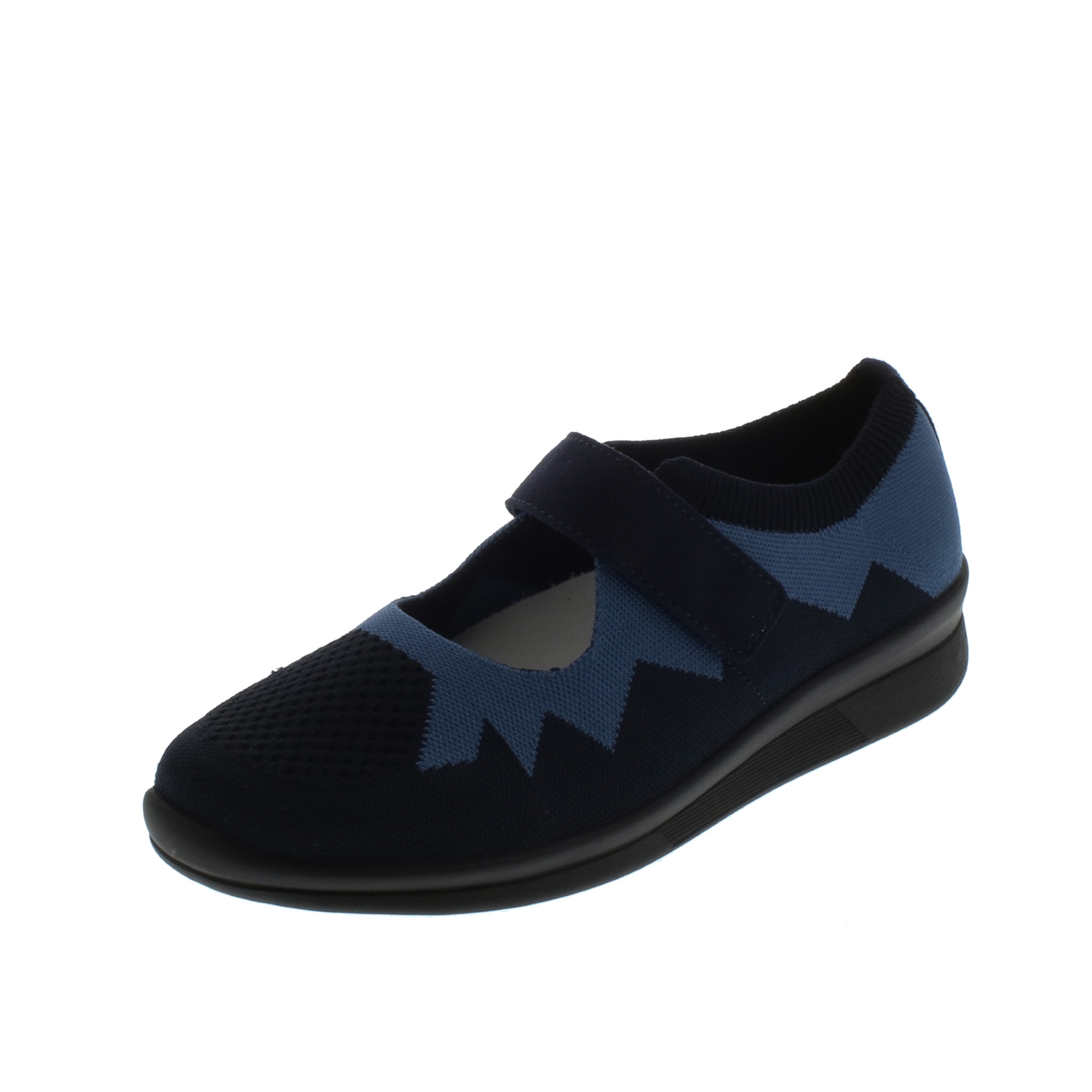 blaue halbschuh 3-4 ansicht