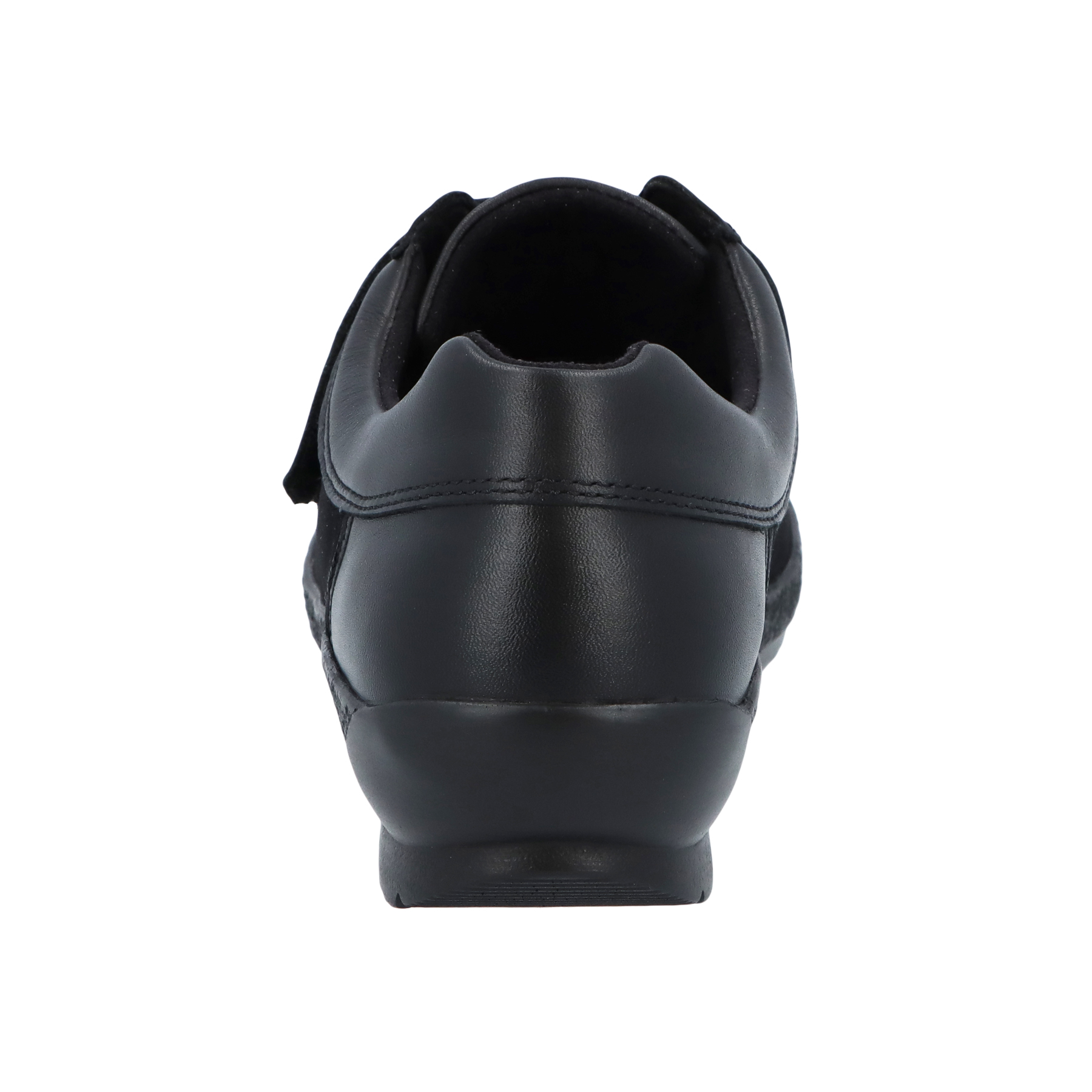 schwarze halbschuh hinteransicht