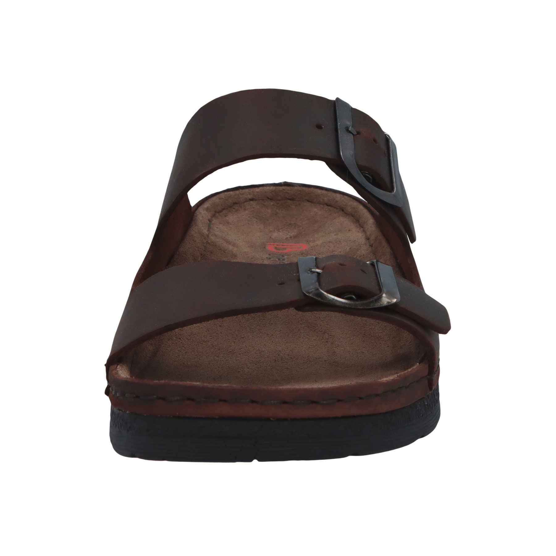 braune pantolette vorderansicht