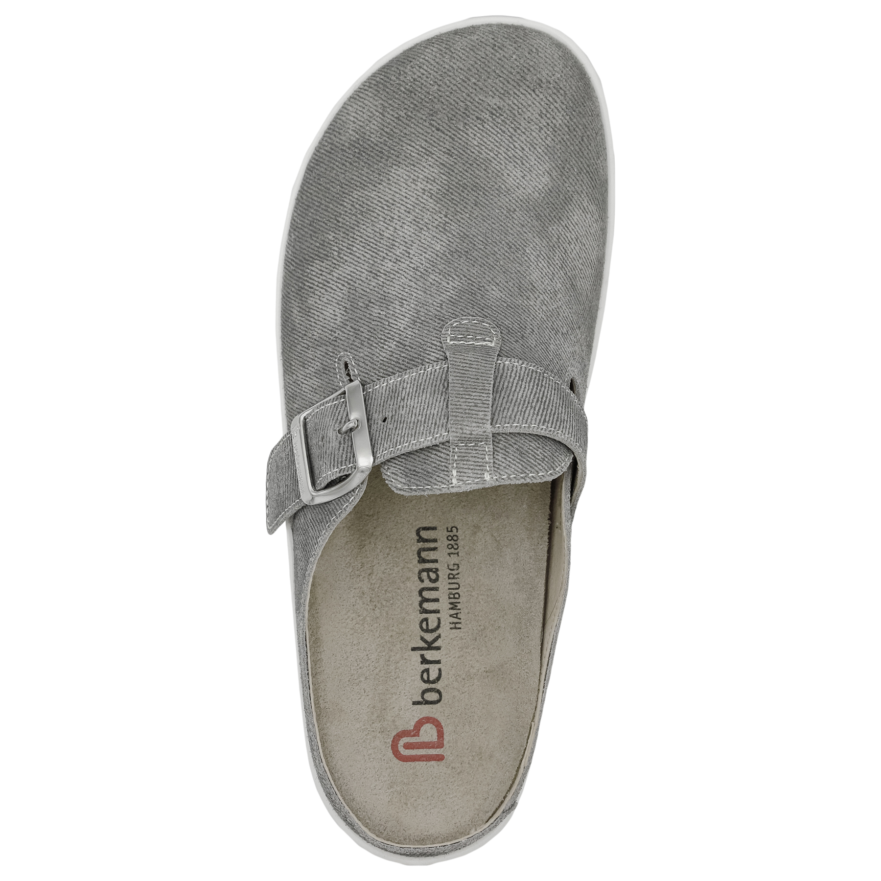 graue clogs draufsicht