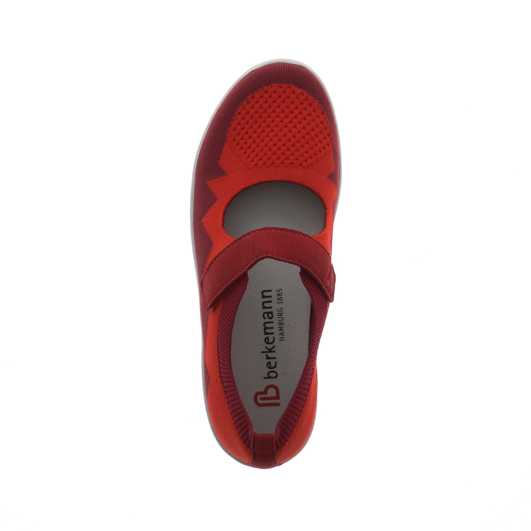 rote halbschuh draufsicht