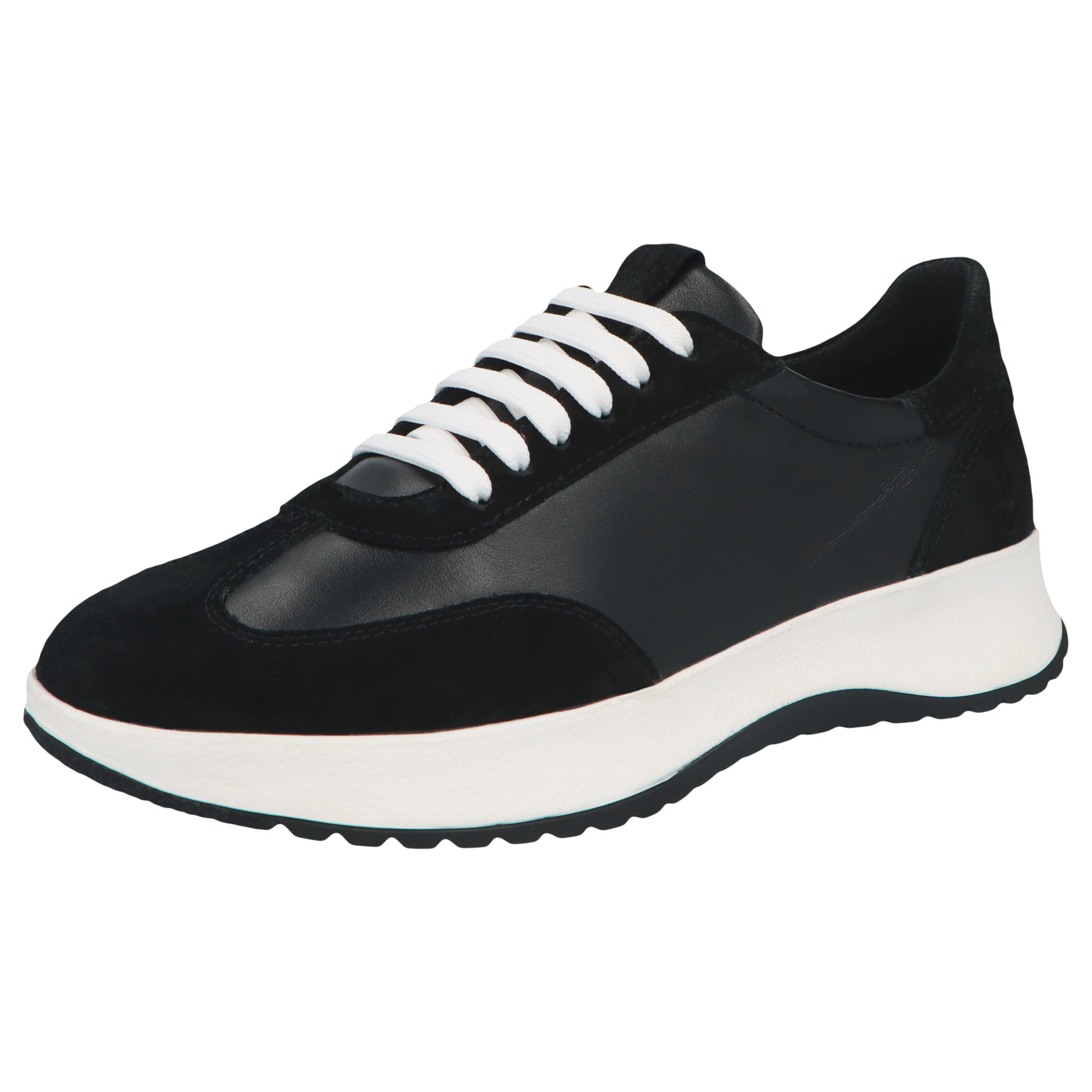 schwarze halbschuh 3-4 ansicht