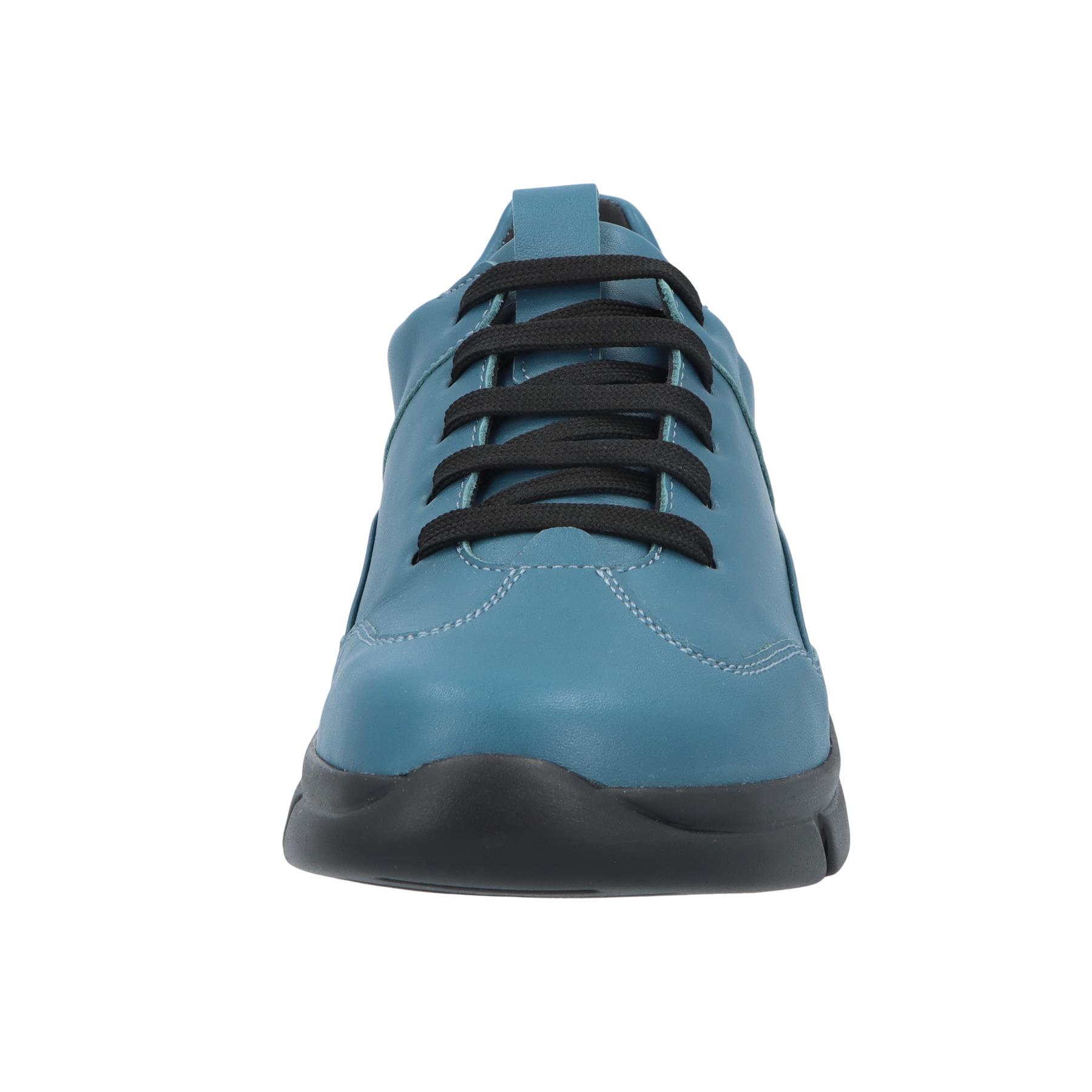 blaue halbschuh vorderansicht