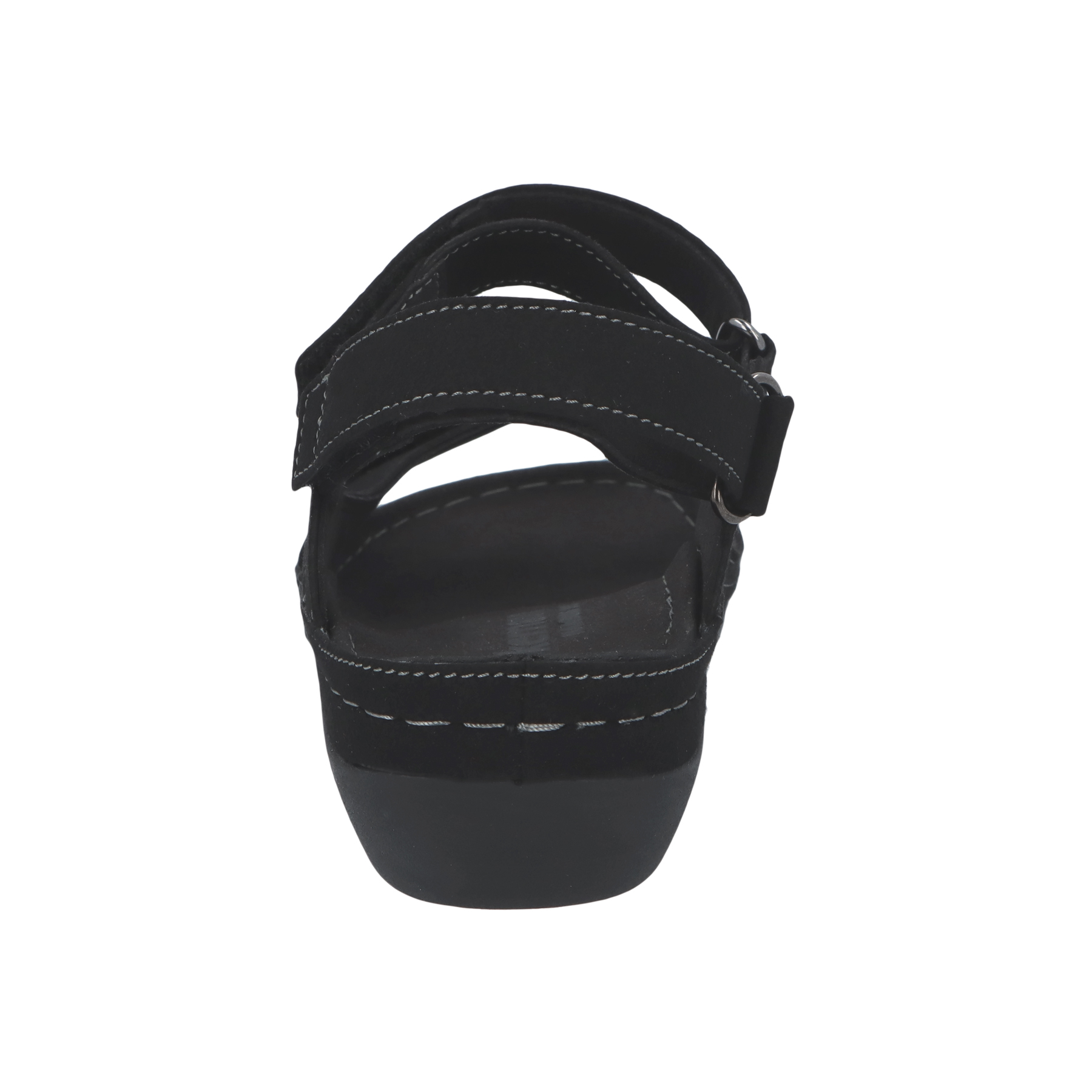 schwarze sandale hinteransicht