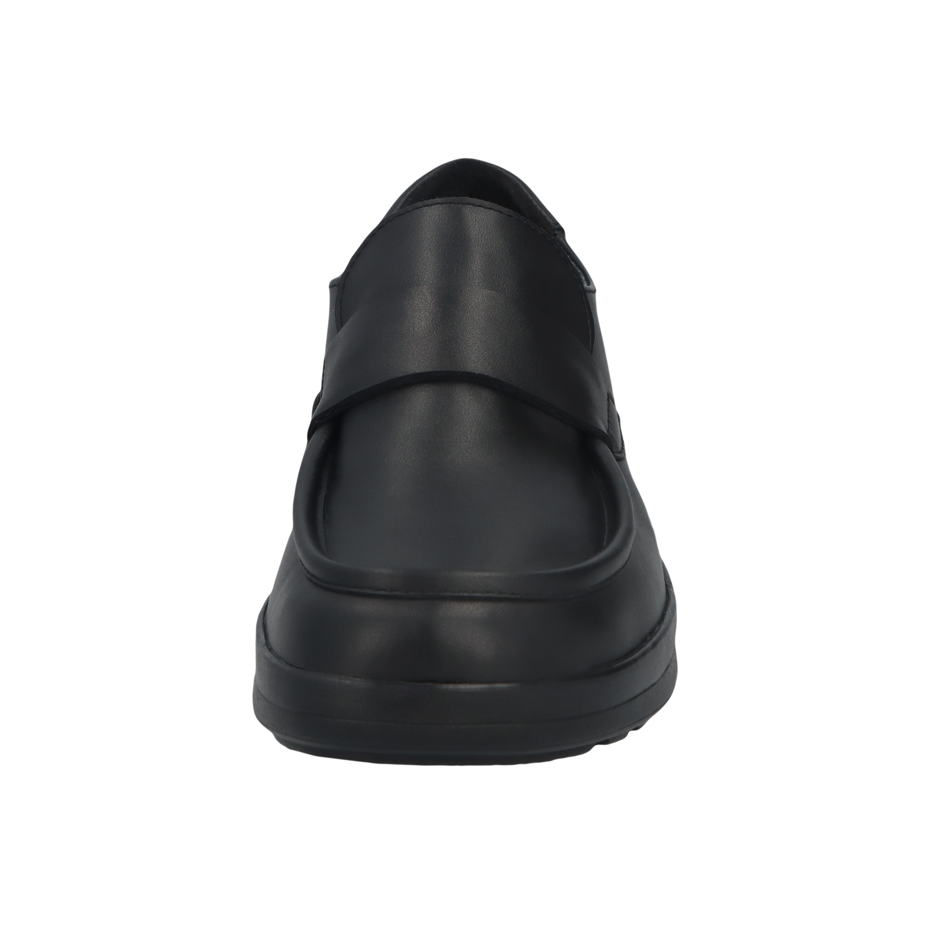 schwarze halbschuh vorderansicht