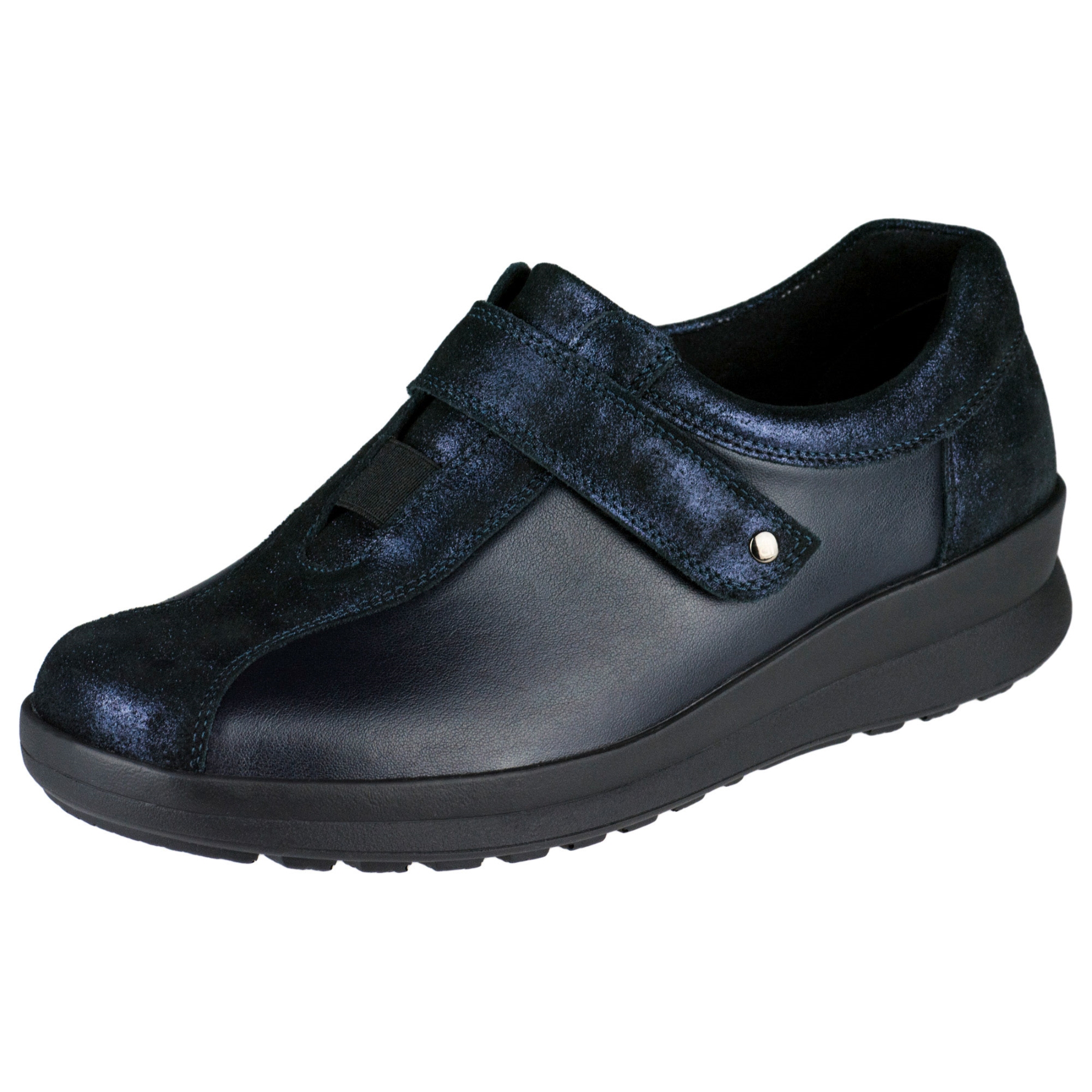 blaue halbschuh 3-4 ansicht