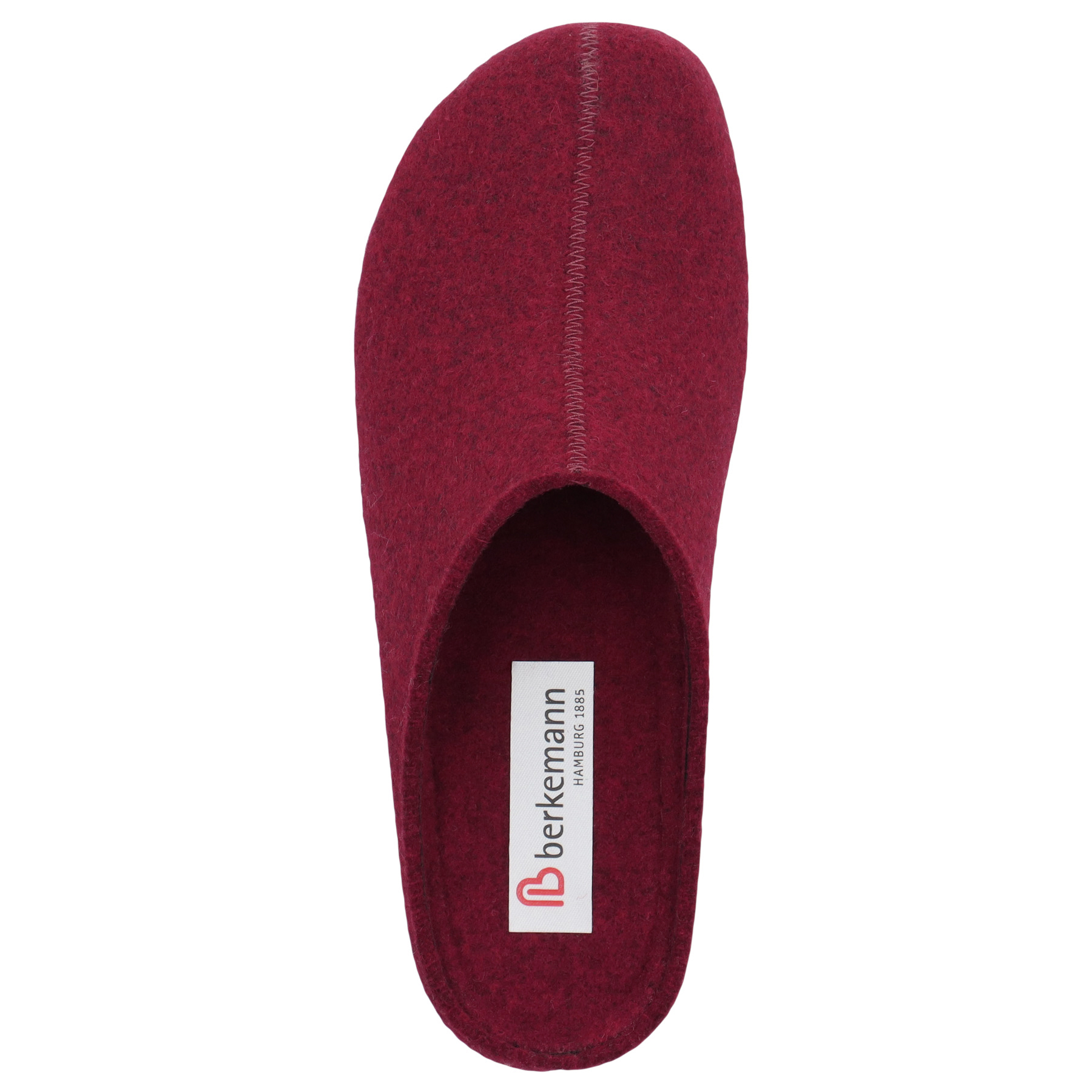 rote hausschuhe draufsicht