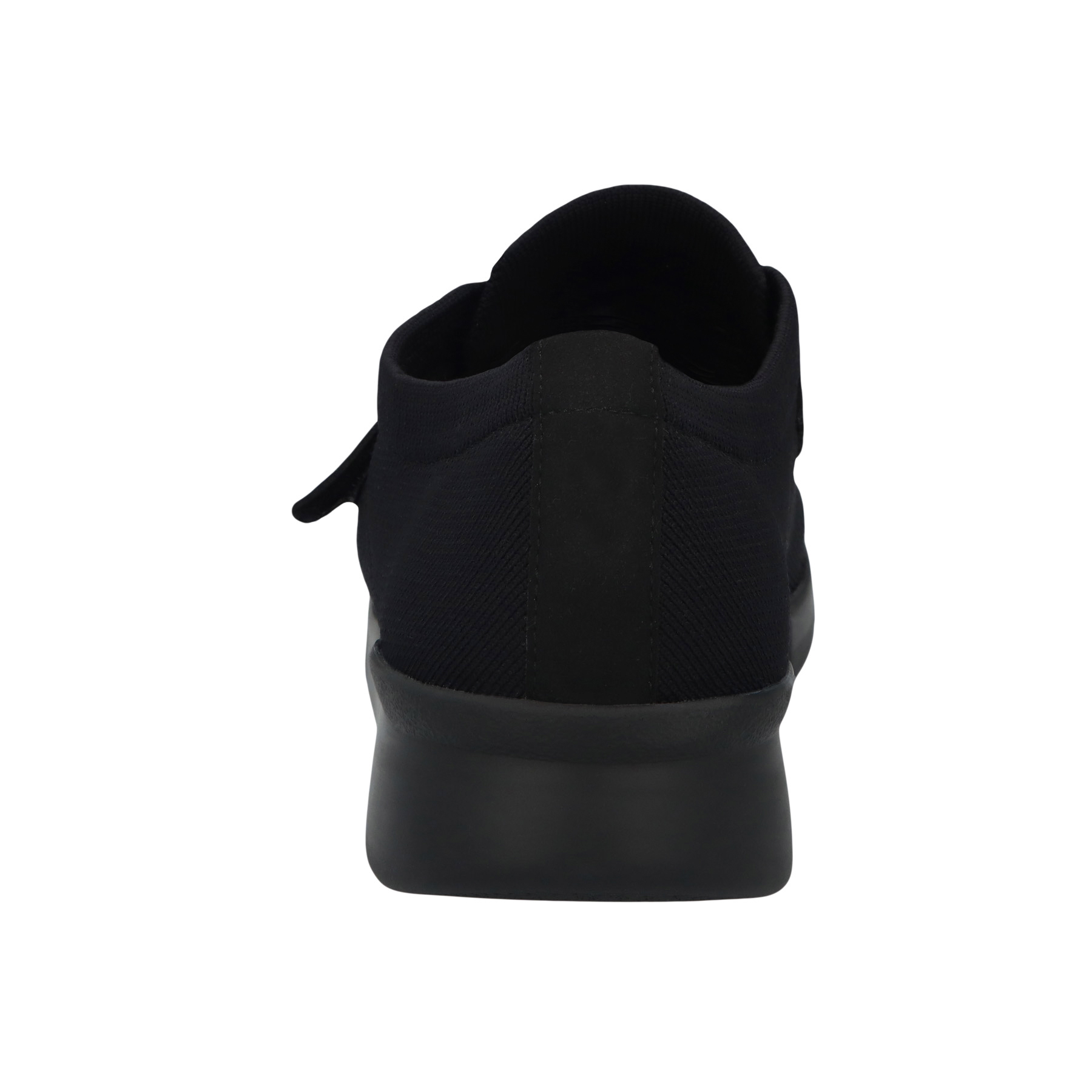 schwarze halbschuh hinteransicht