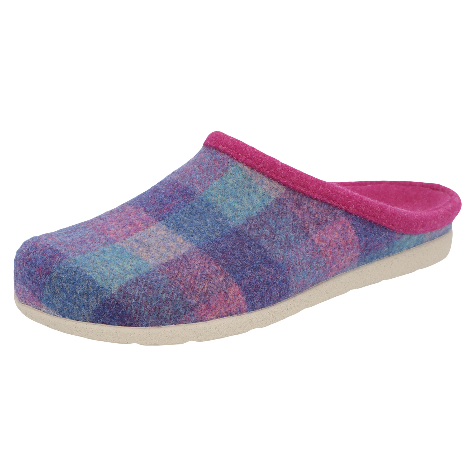 blaue hausschuhe 3-4 ansicht