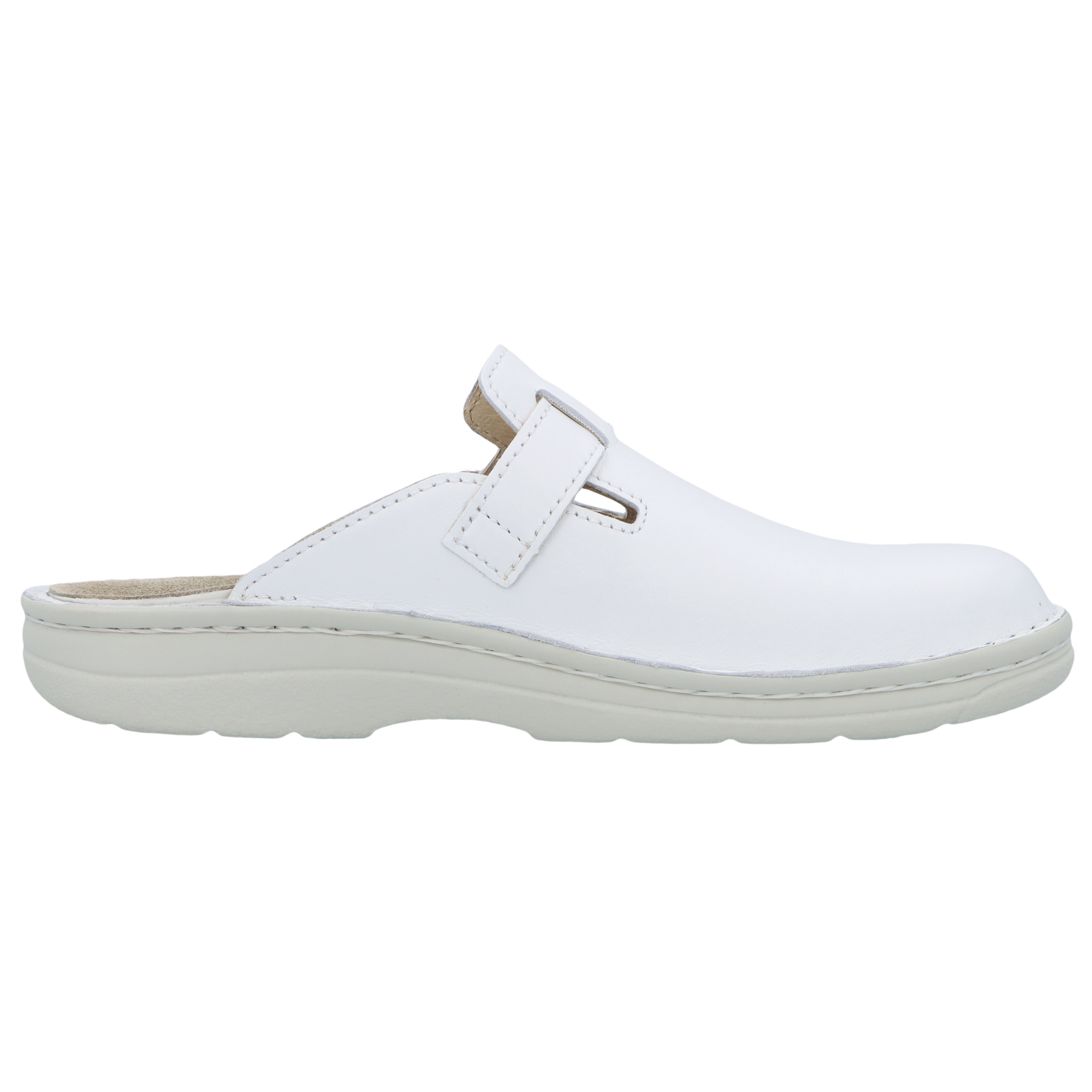 weiße clogs seitenansicht rechts