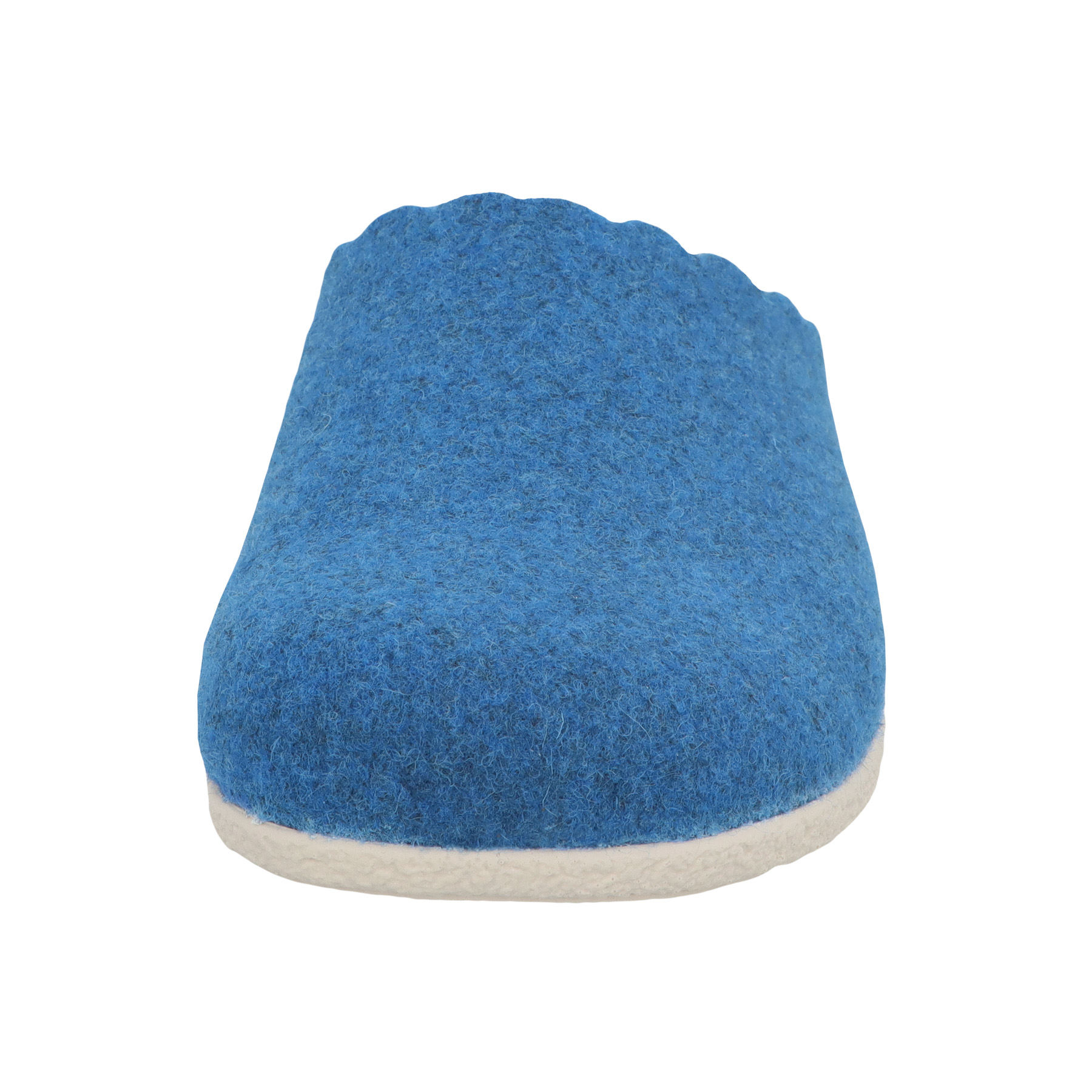 blaue hausschuhe vorderansicht