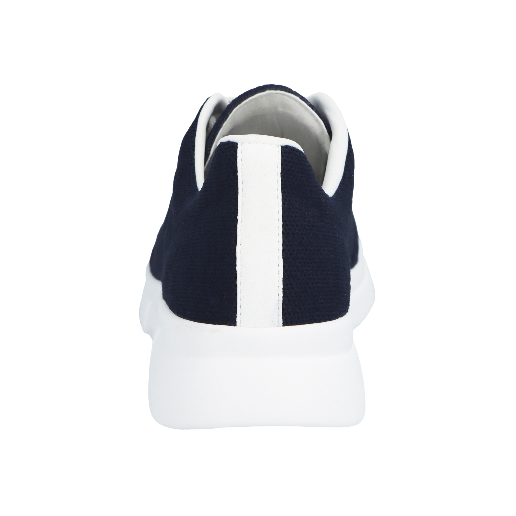 blaue sneaker hinteransicht