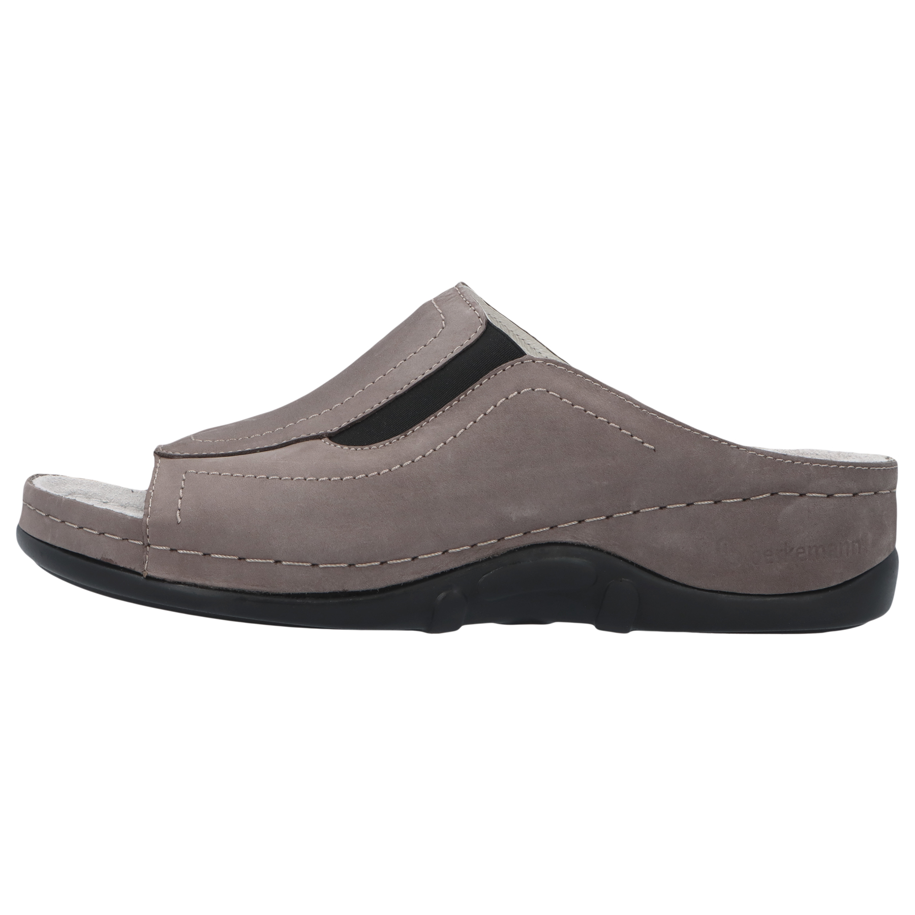 graue pantolette seitenansicht links