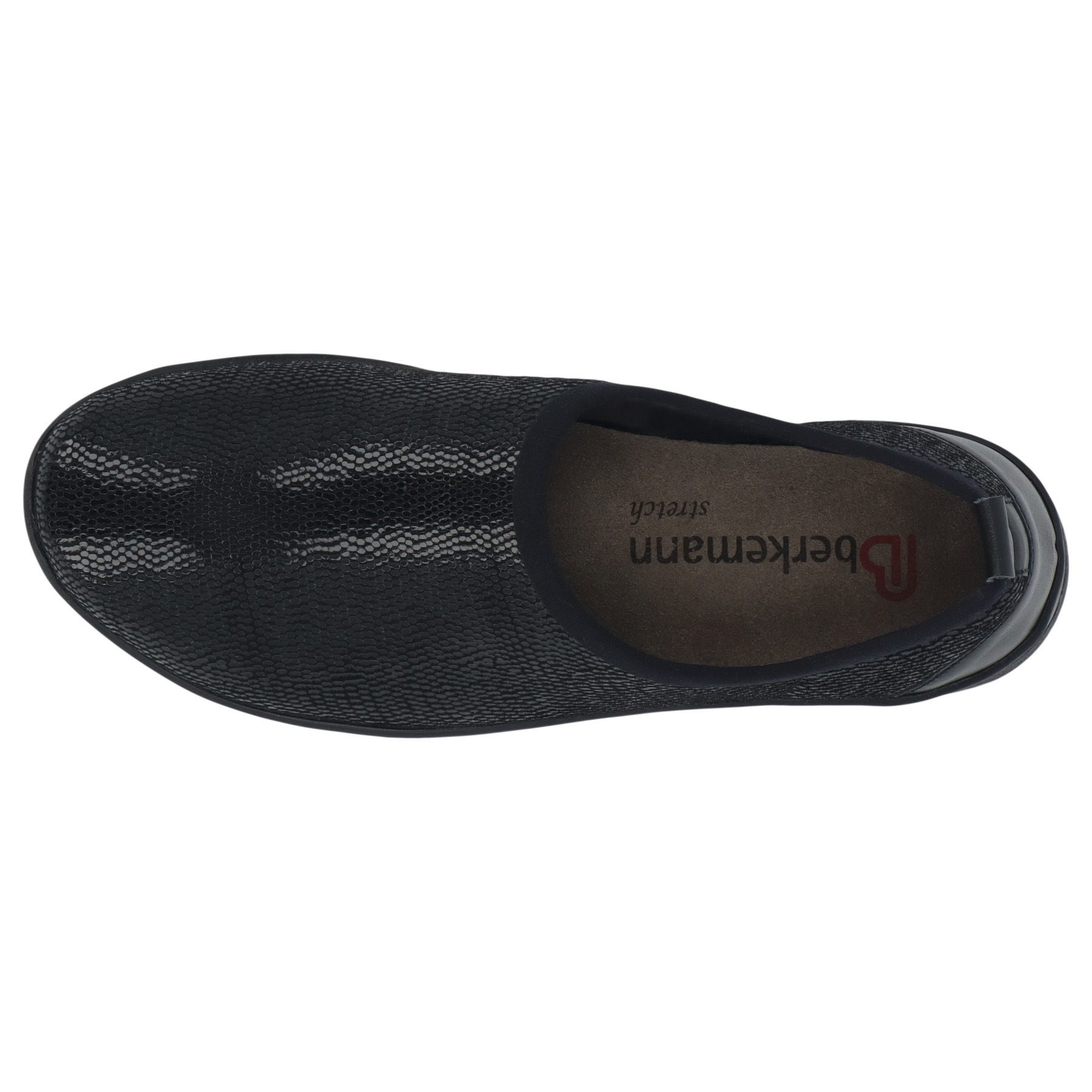 schwarze halbschuh draufsicht