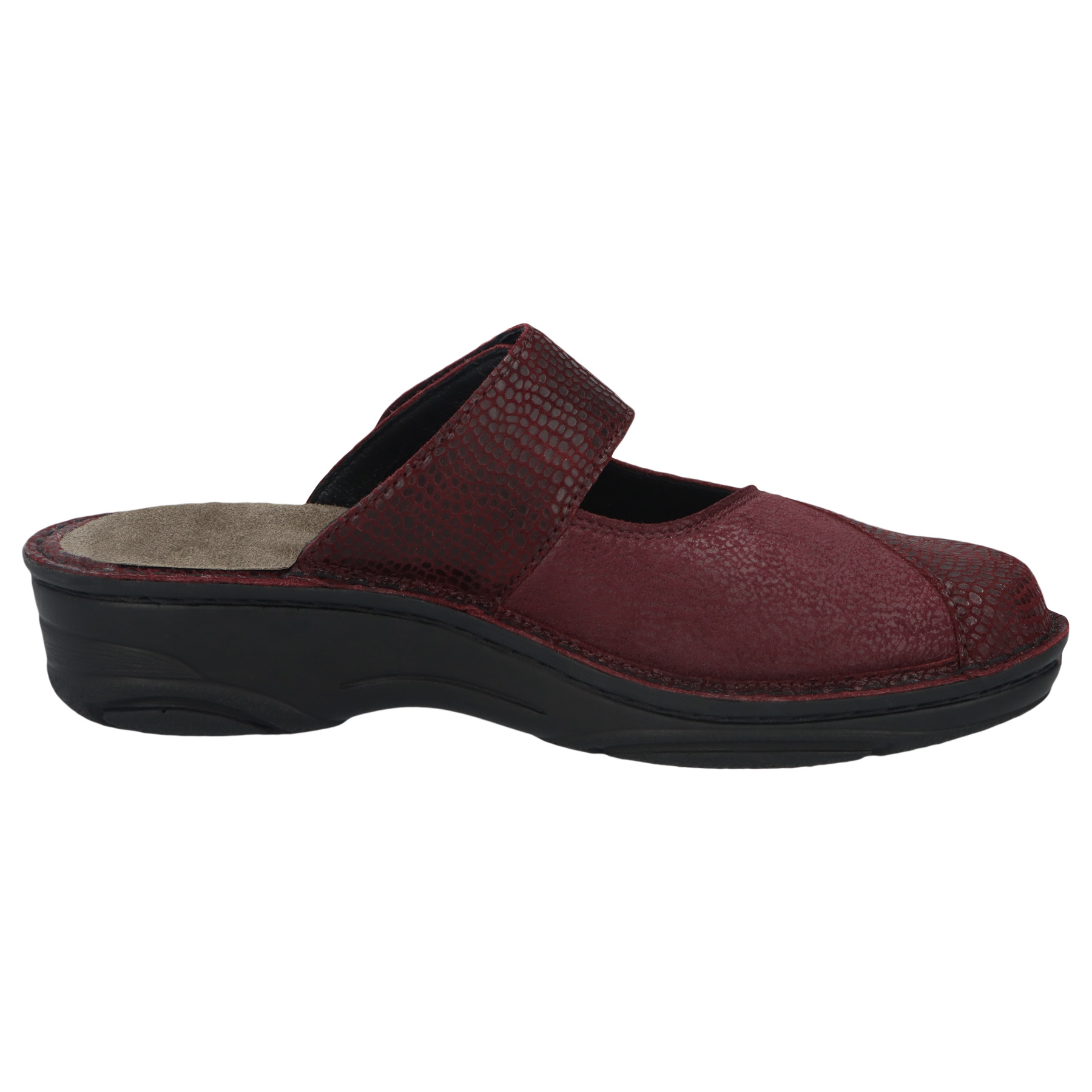 rote clogs seitenansicht rechts