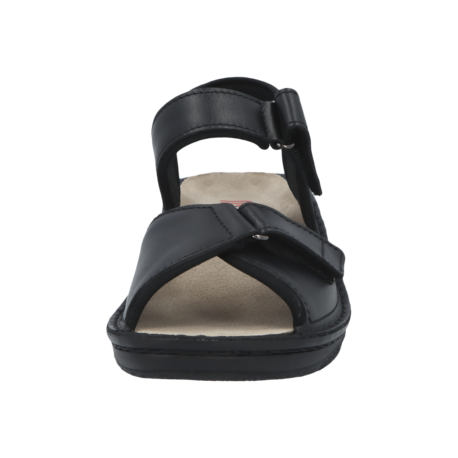 schwarze sandale vorderansicht