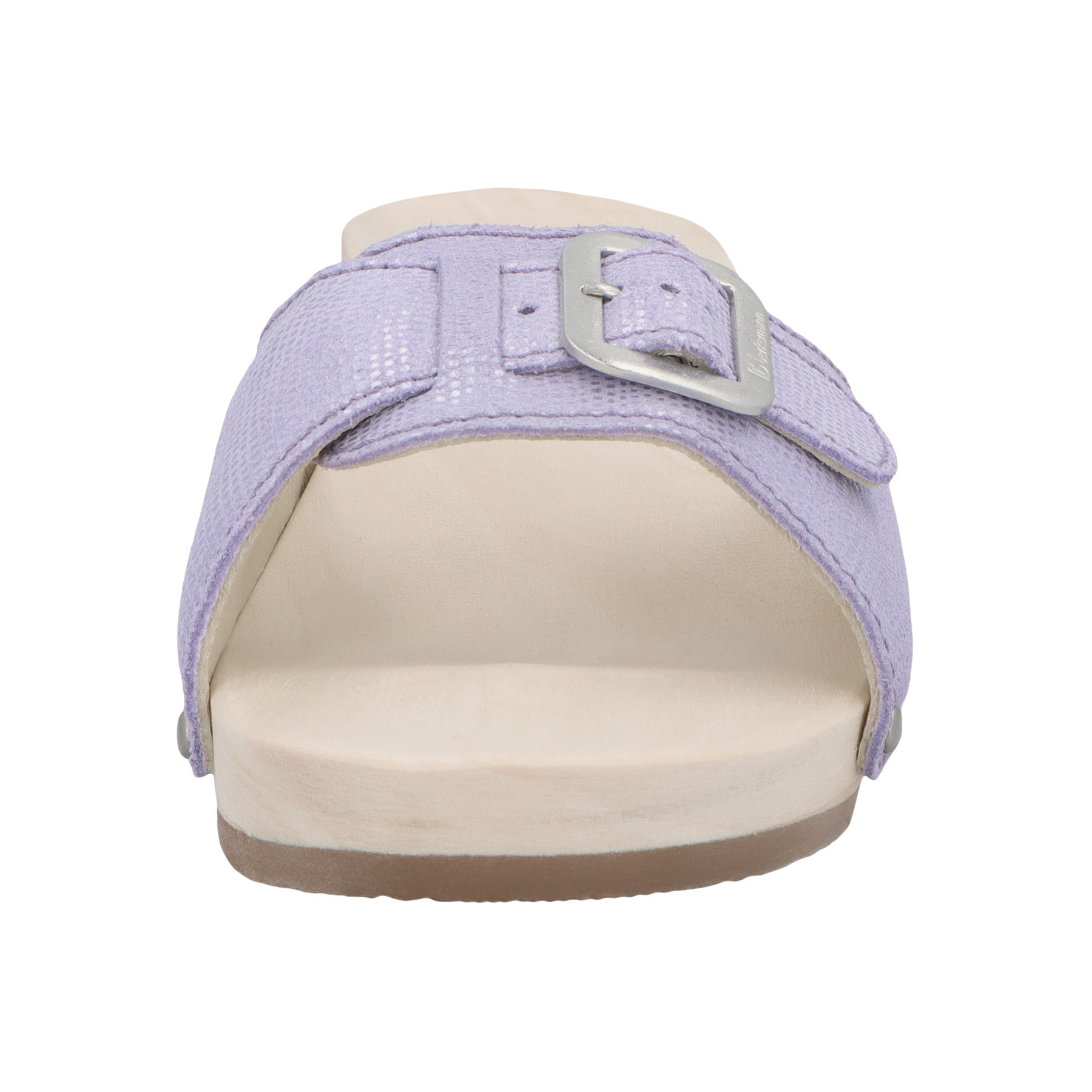 blaue holzschuhe vorderansicht