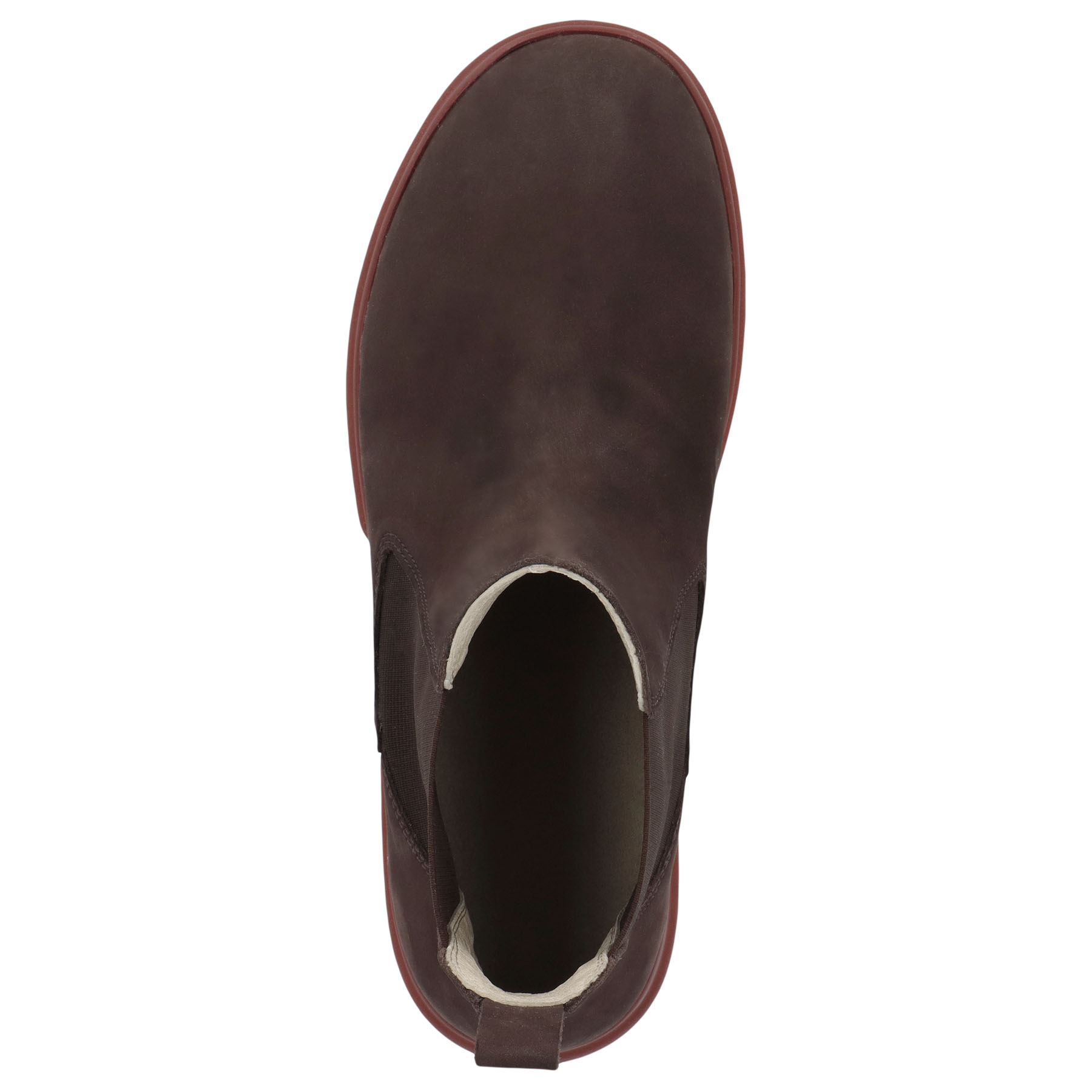 braune stiefeletten draufsicht