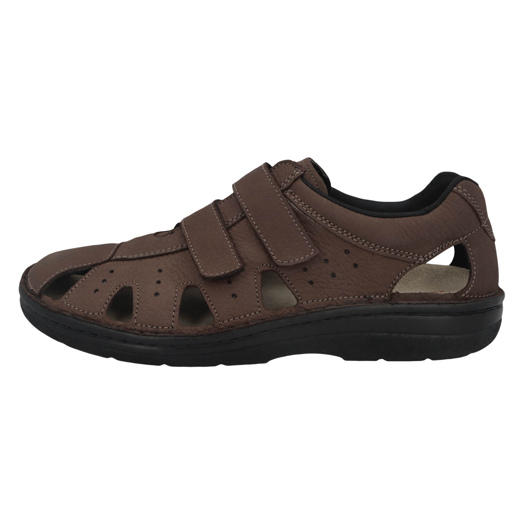 braune halbschuh seitenansicht links