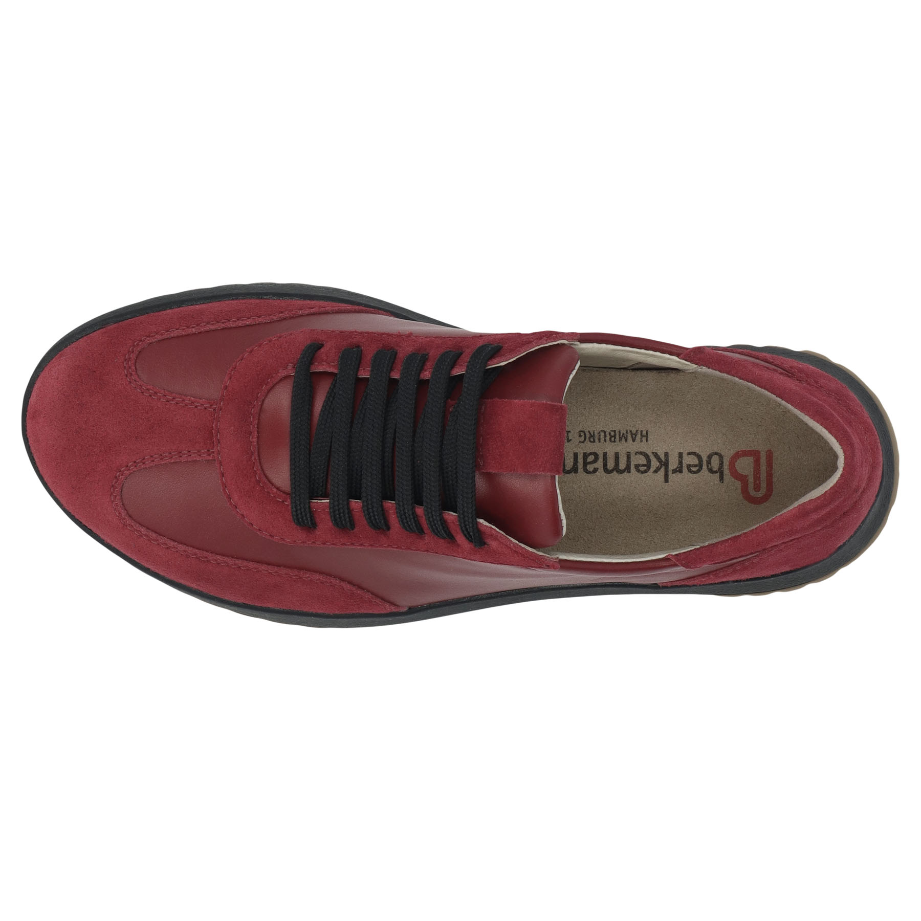 rote halbschuh draufsicht