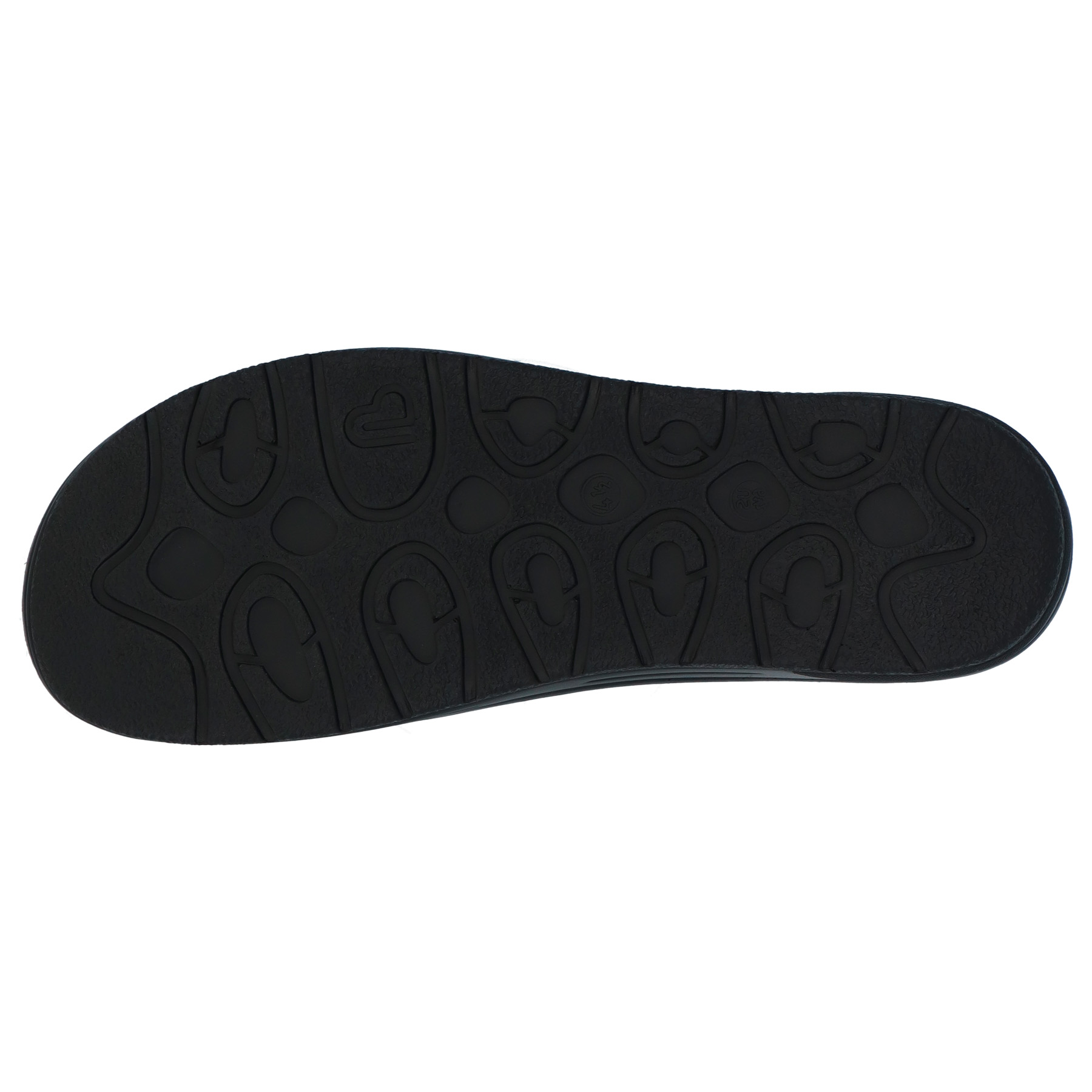 blaue clogs sohlenansicht