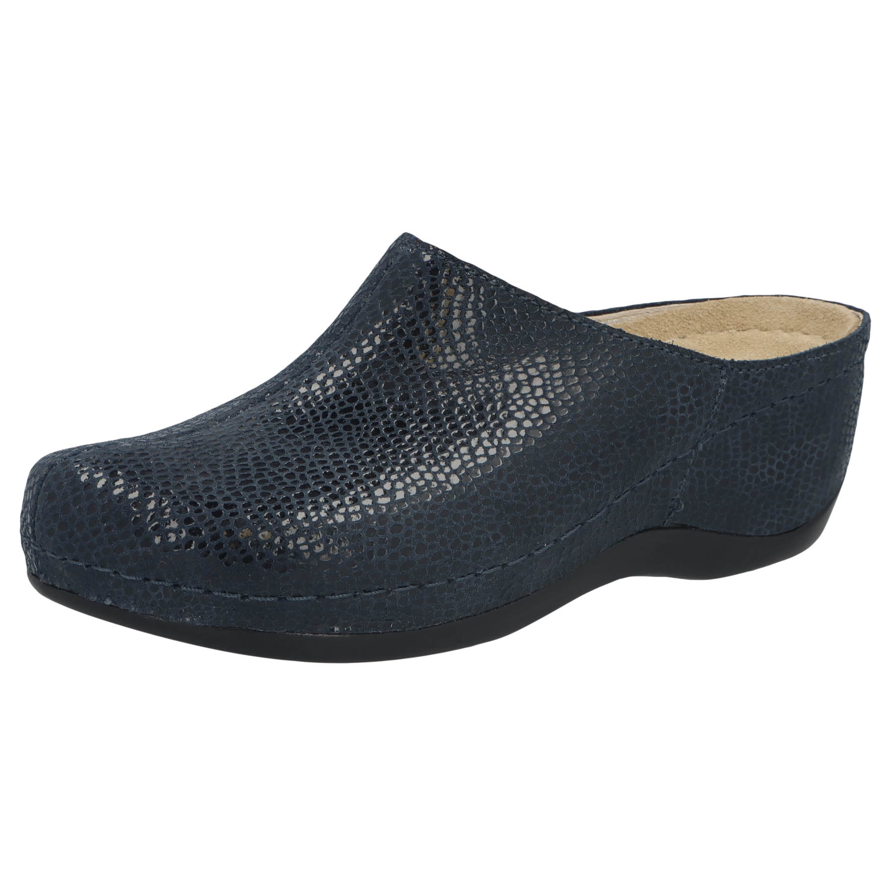 blau/shiny Leder