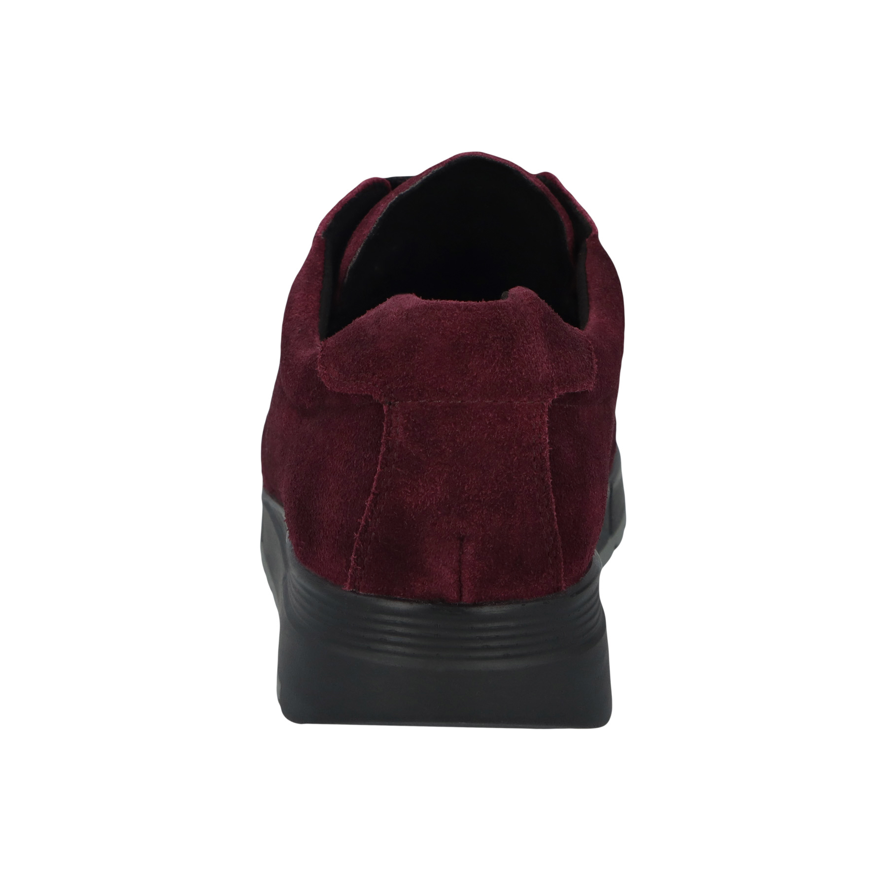 schwarze halbschuh hinteransicht