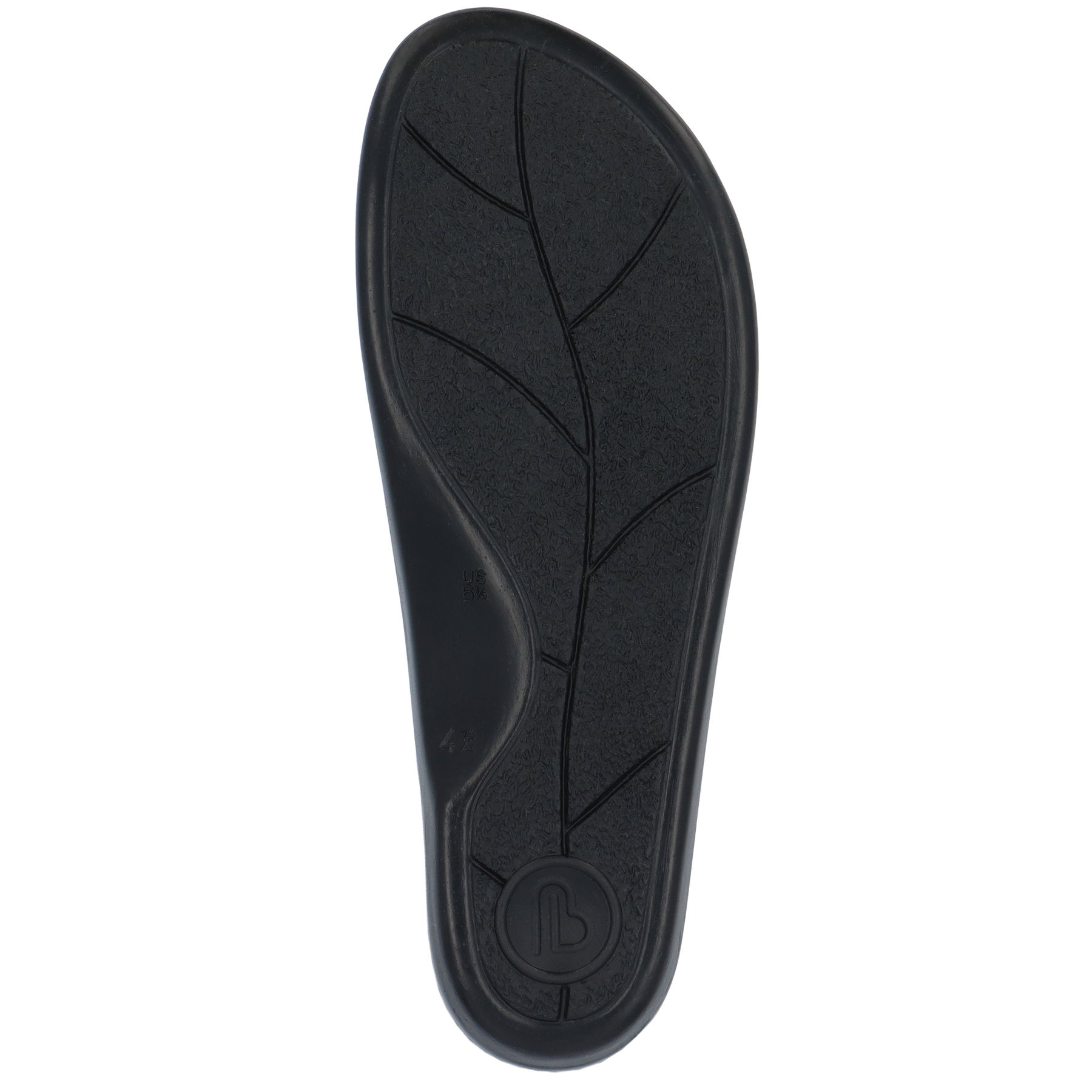 schwarze clogs sohlenansicht