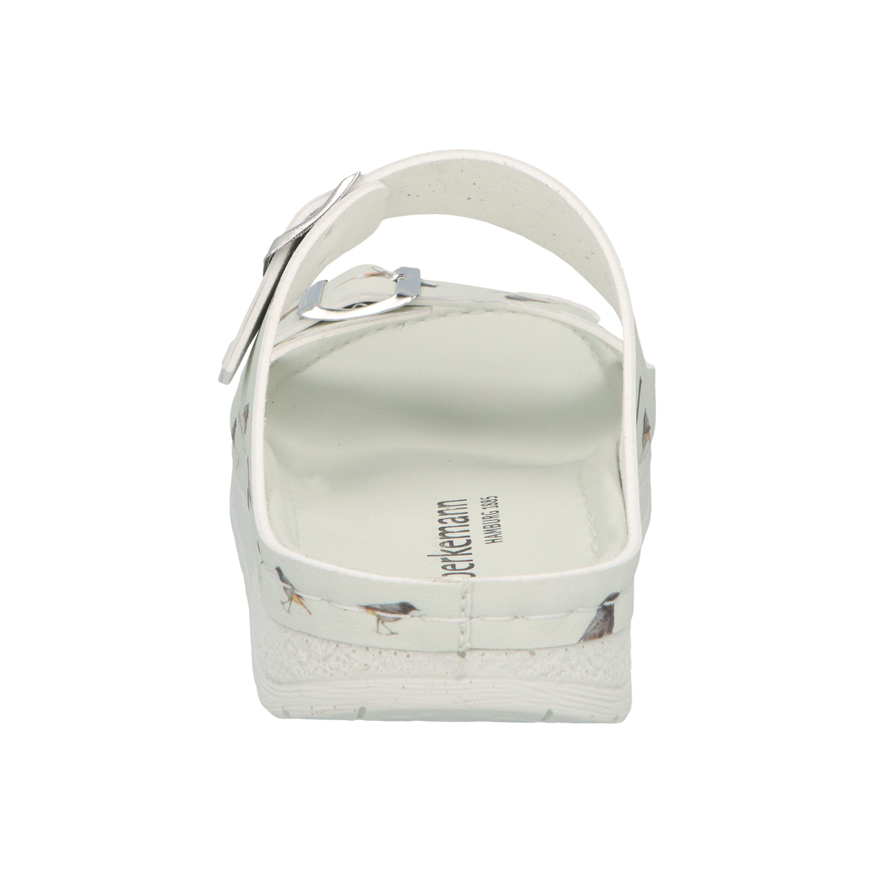 weiße pantolette hinteransicht