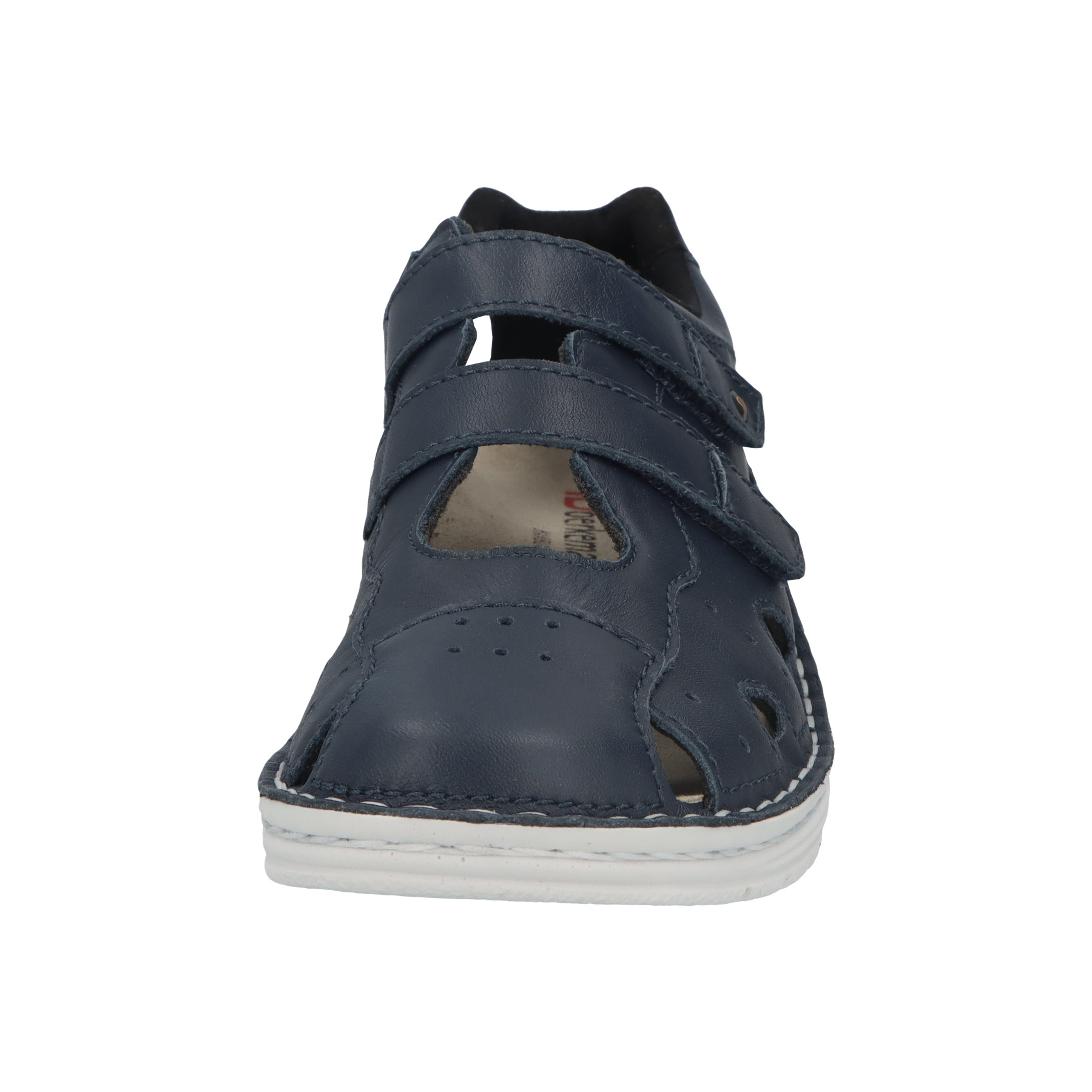 blaue halbschuh vorderansicht