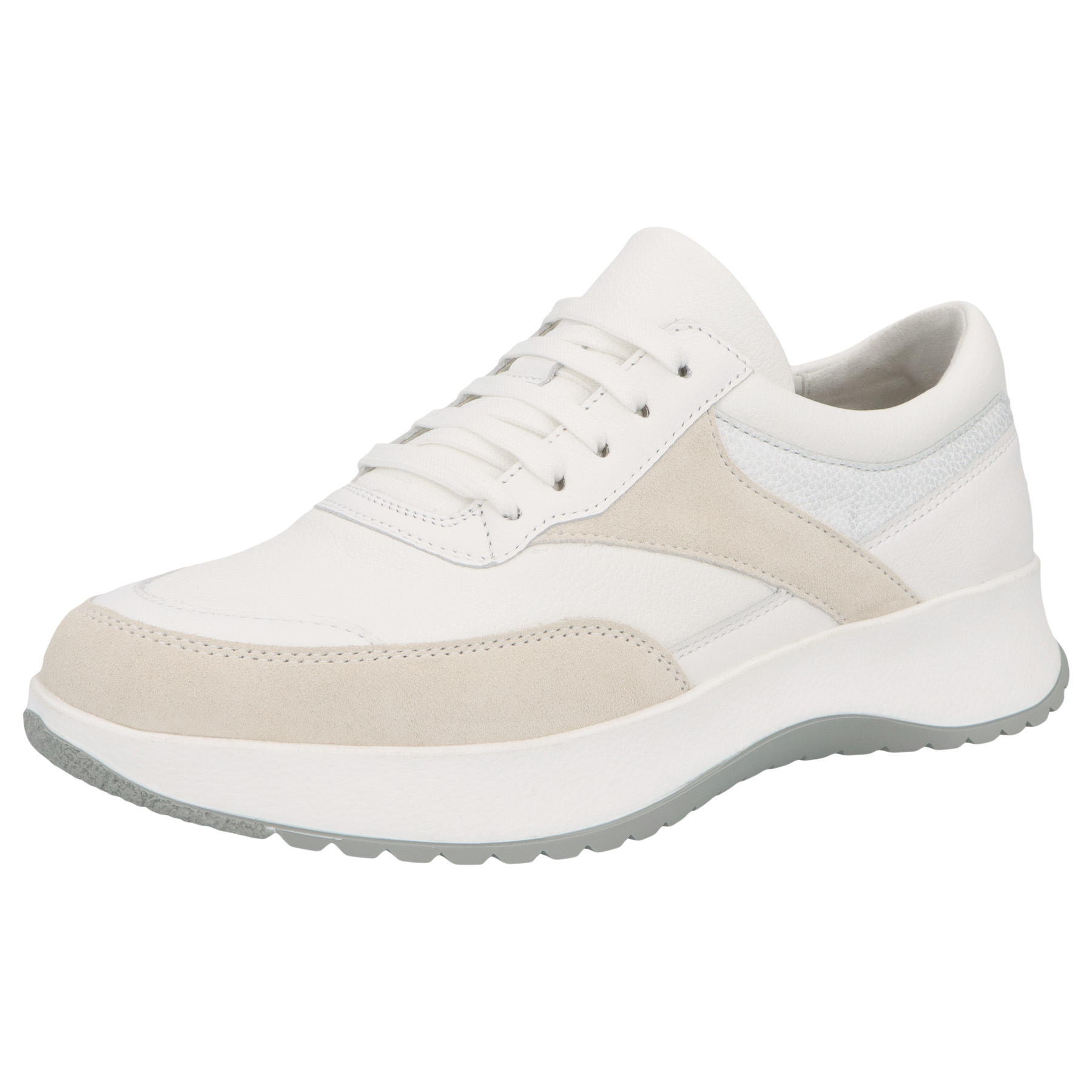 cremeweiß Leder/Stretch