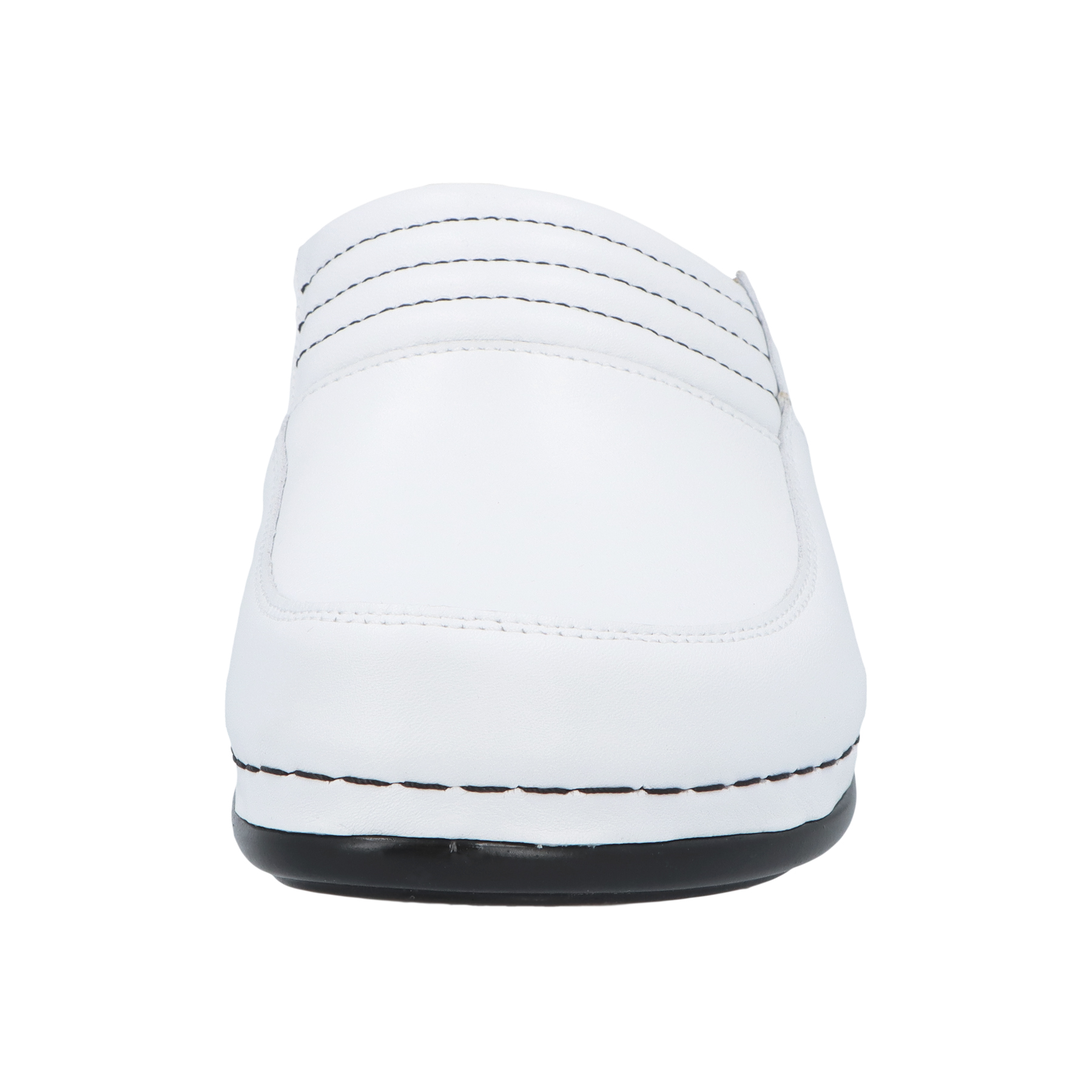 weiße clogs vorderansicht