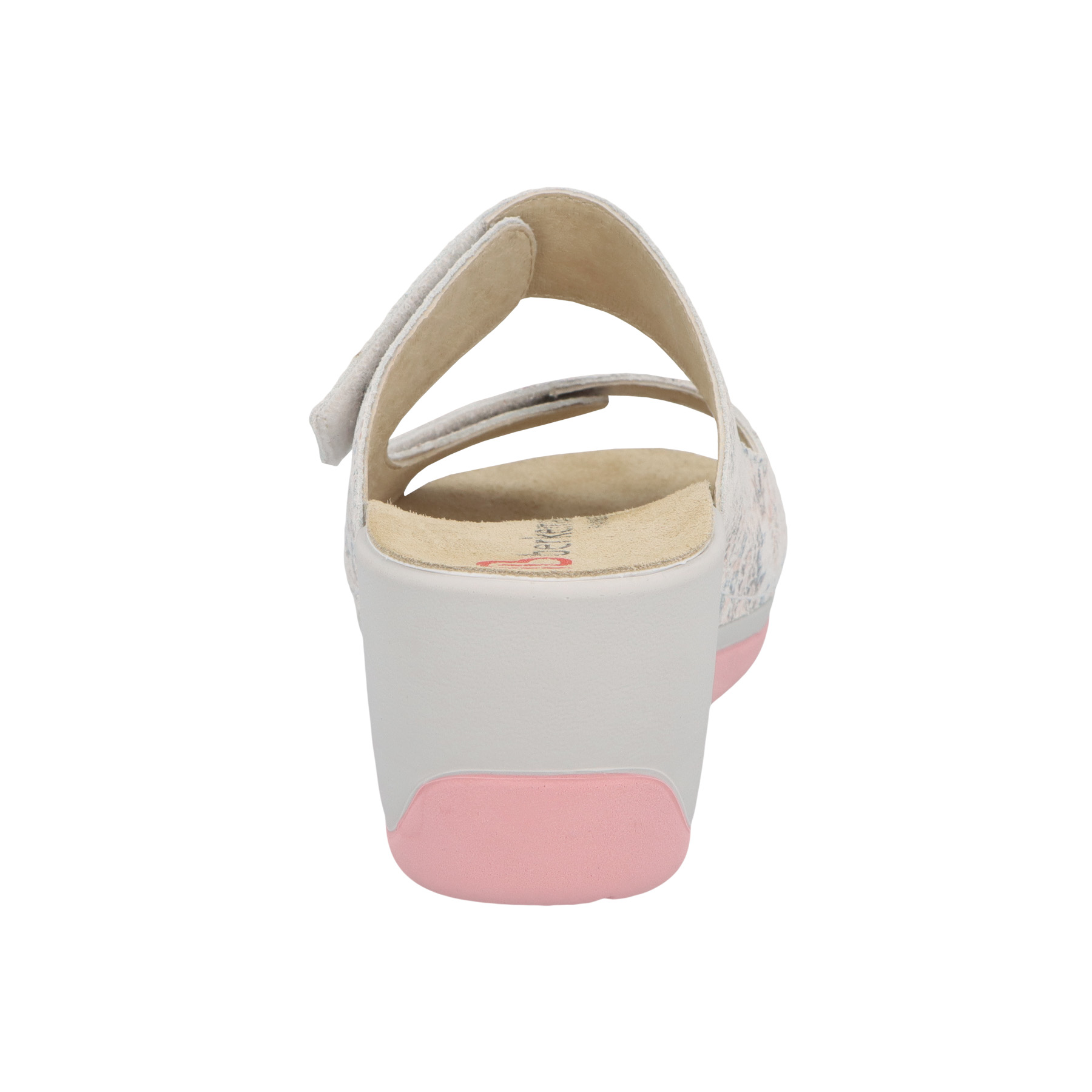 mehrfarbige pantolette hinteransicht