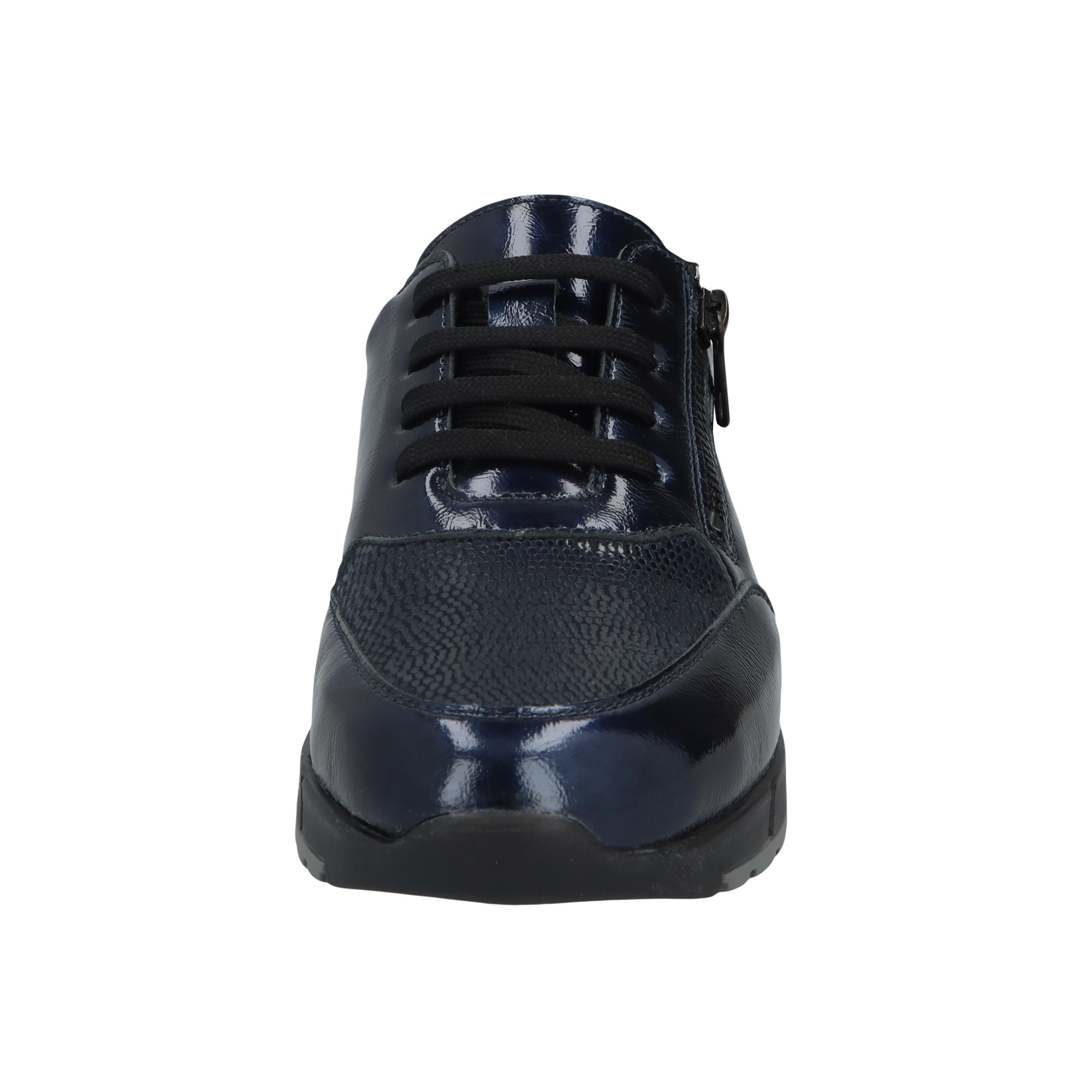 blaue halbschuh vorderansicht