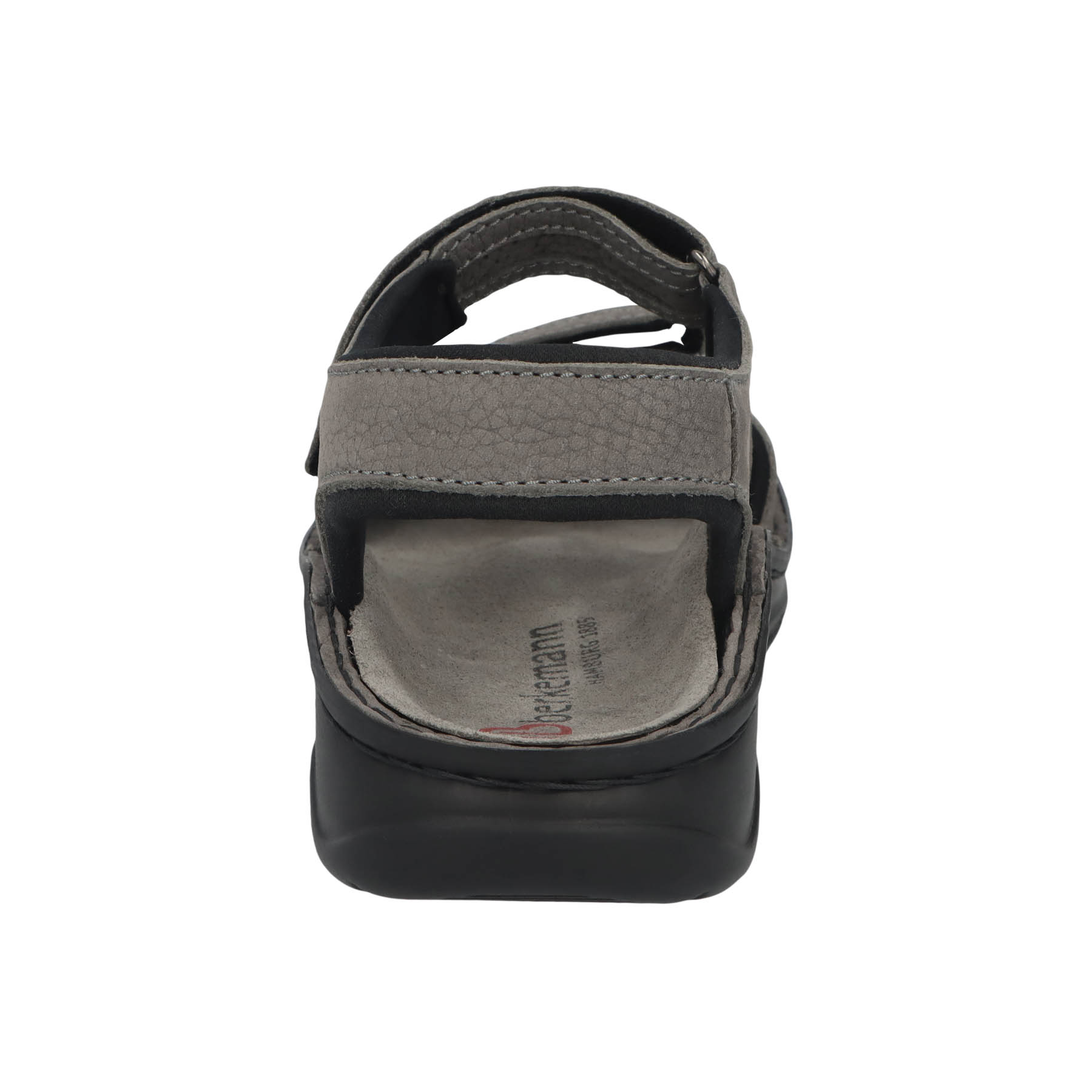 graue sandale hinteransicht