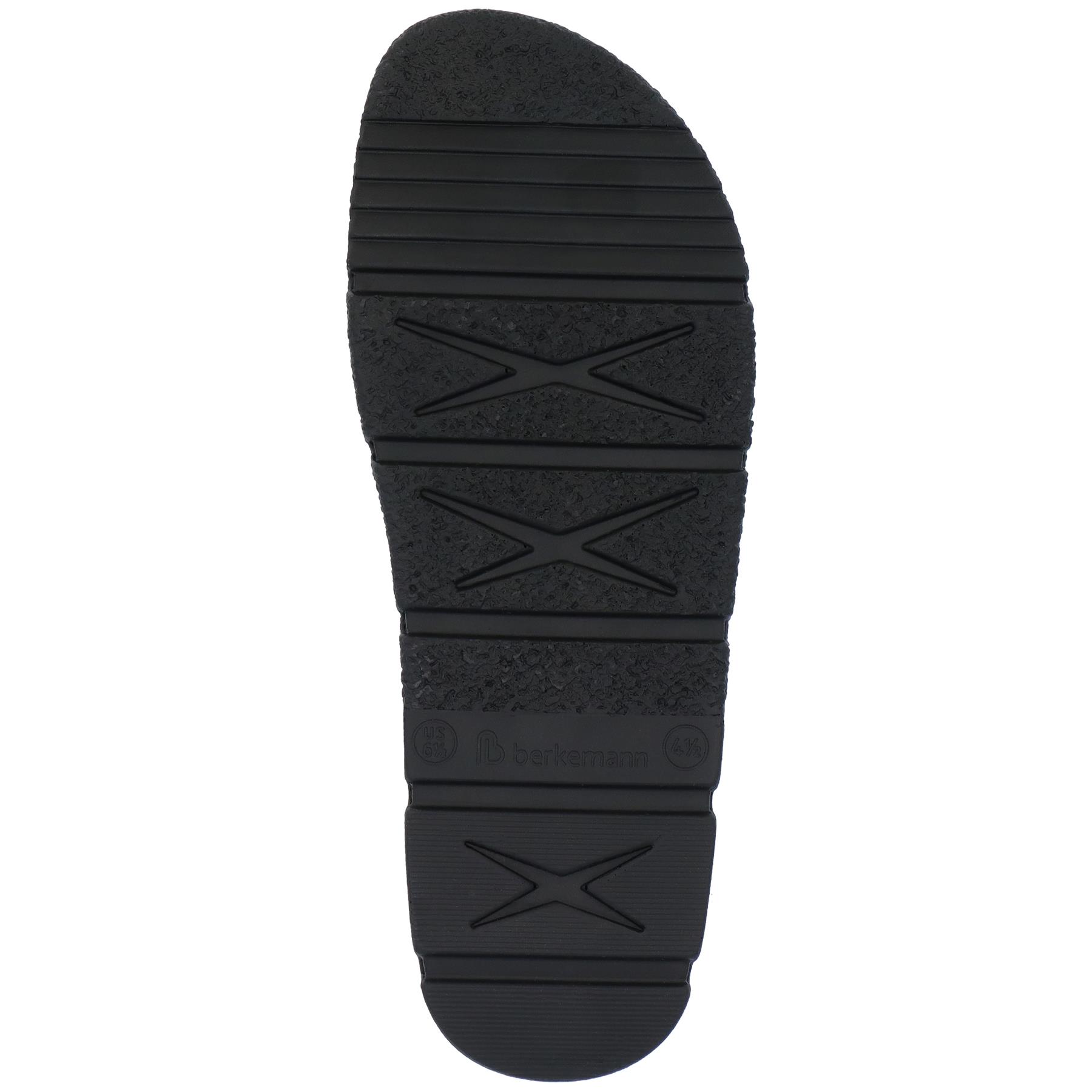 schwarze clogs sohlenansicht