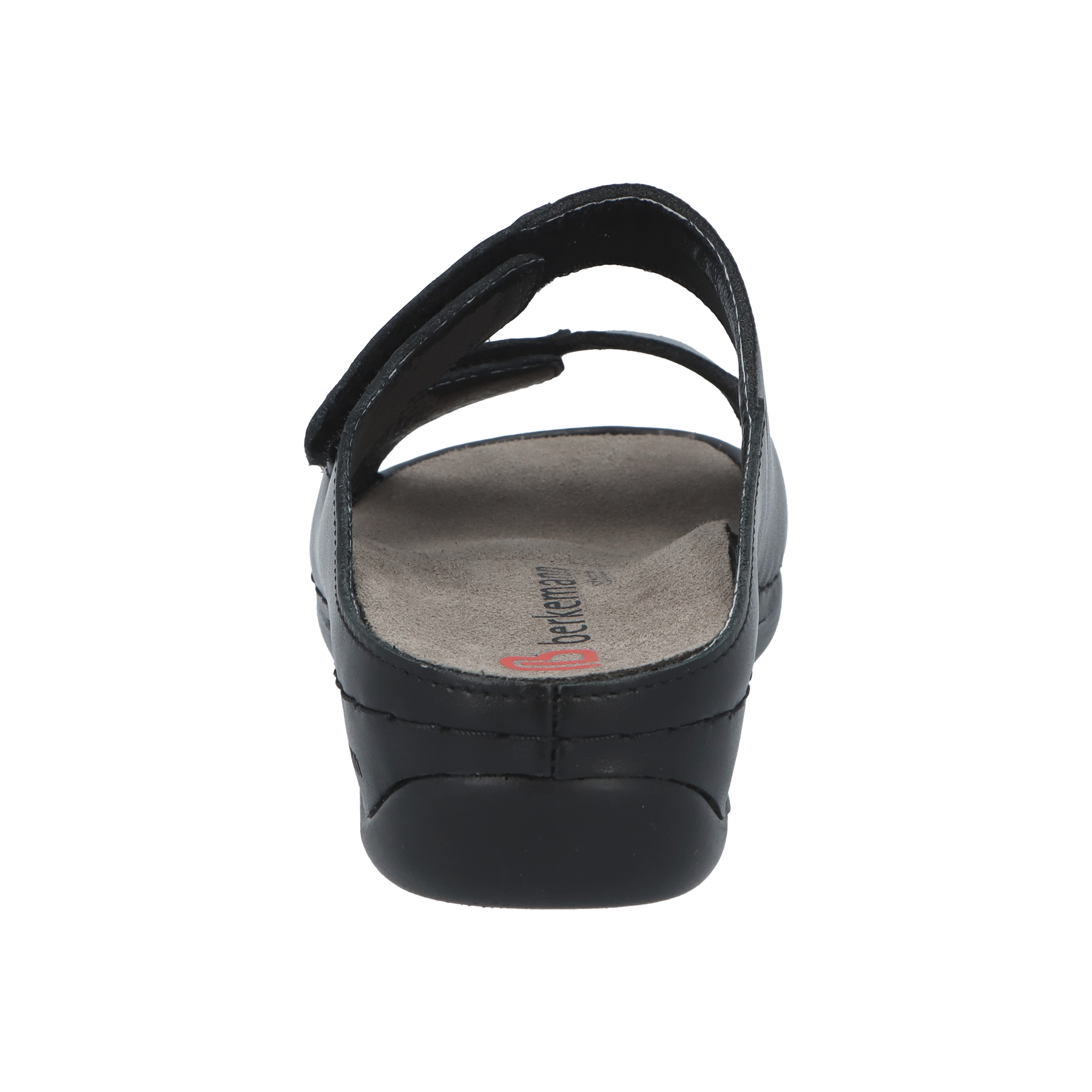 schwarze pantolette hinteransicht