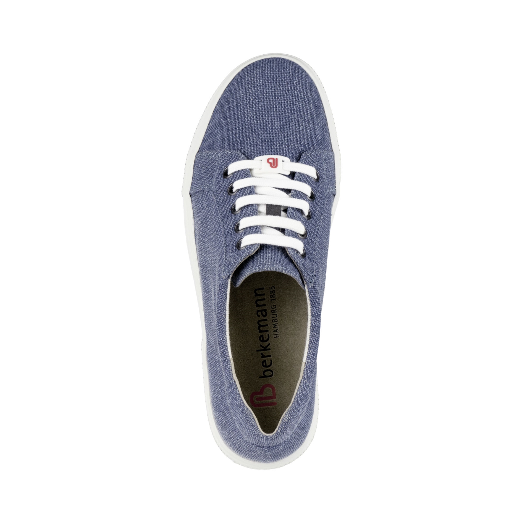 blaue halbschuh draufsicht