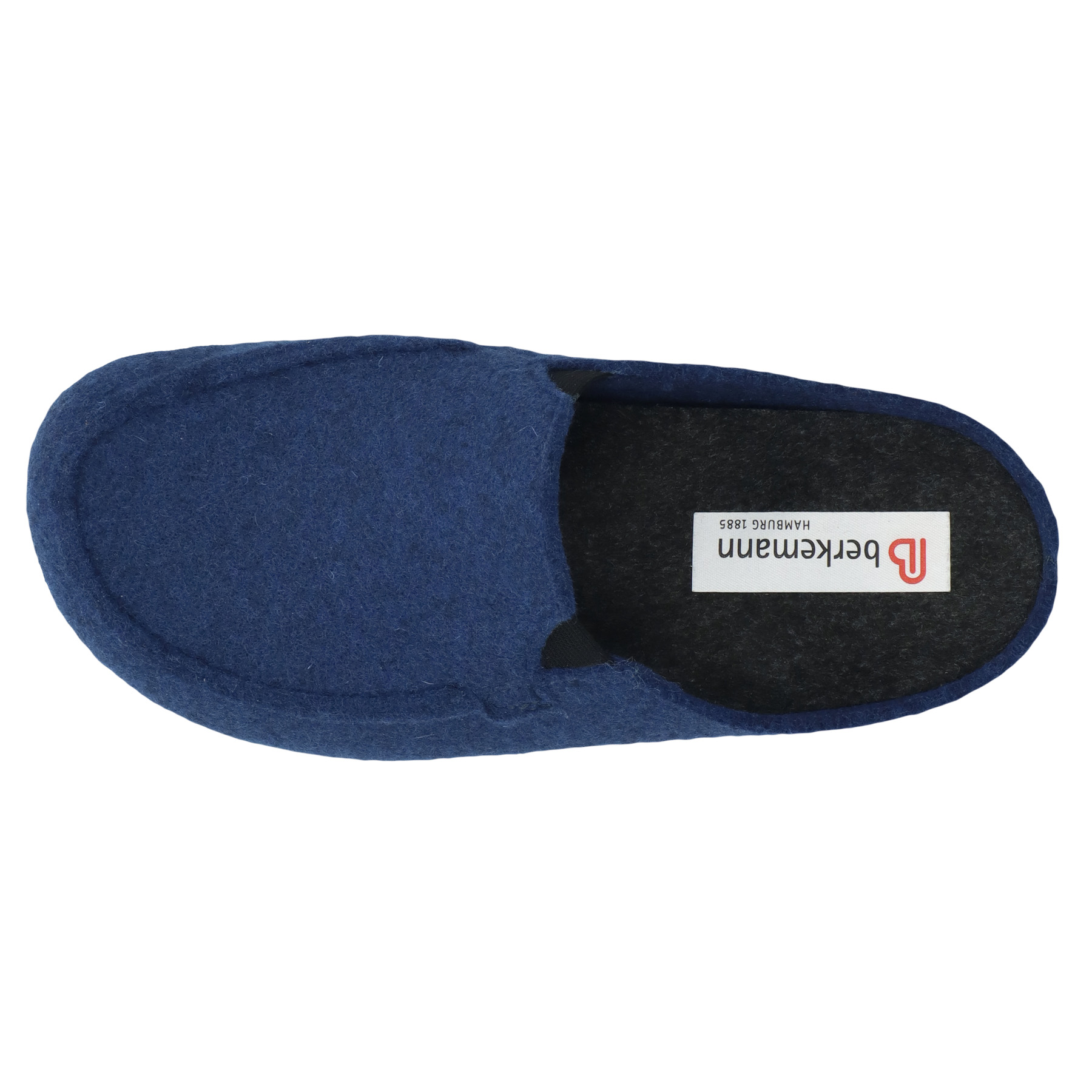 blaue hausschuhe draufsicht