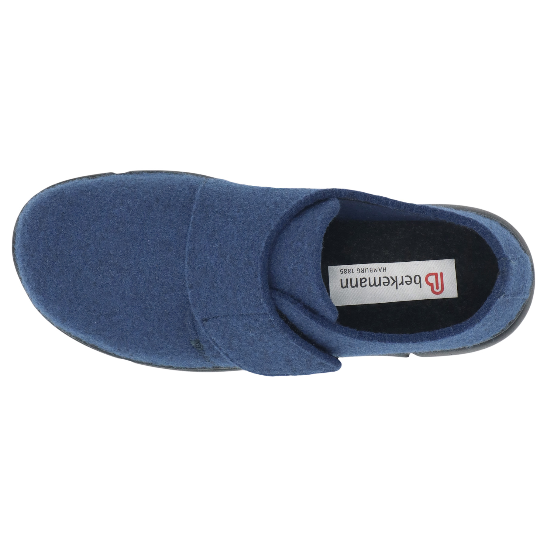 blaue hausschuhe draufsicht
